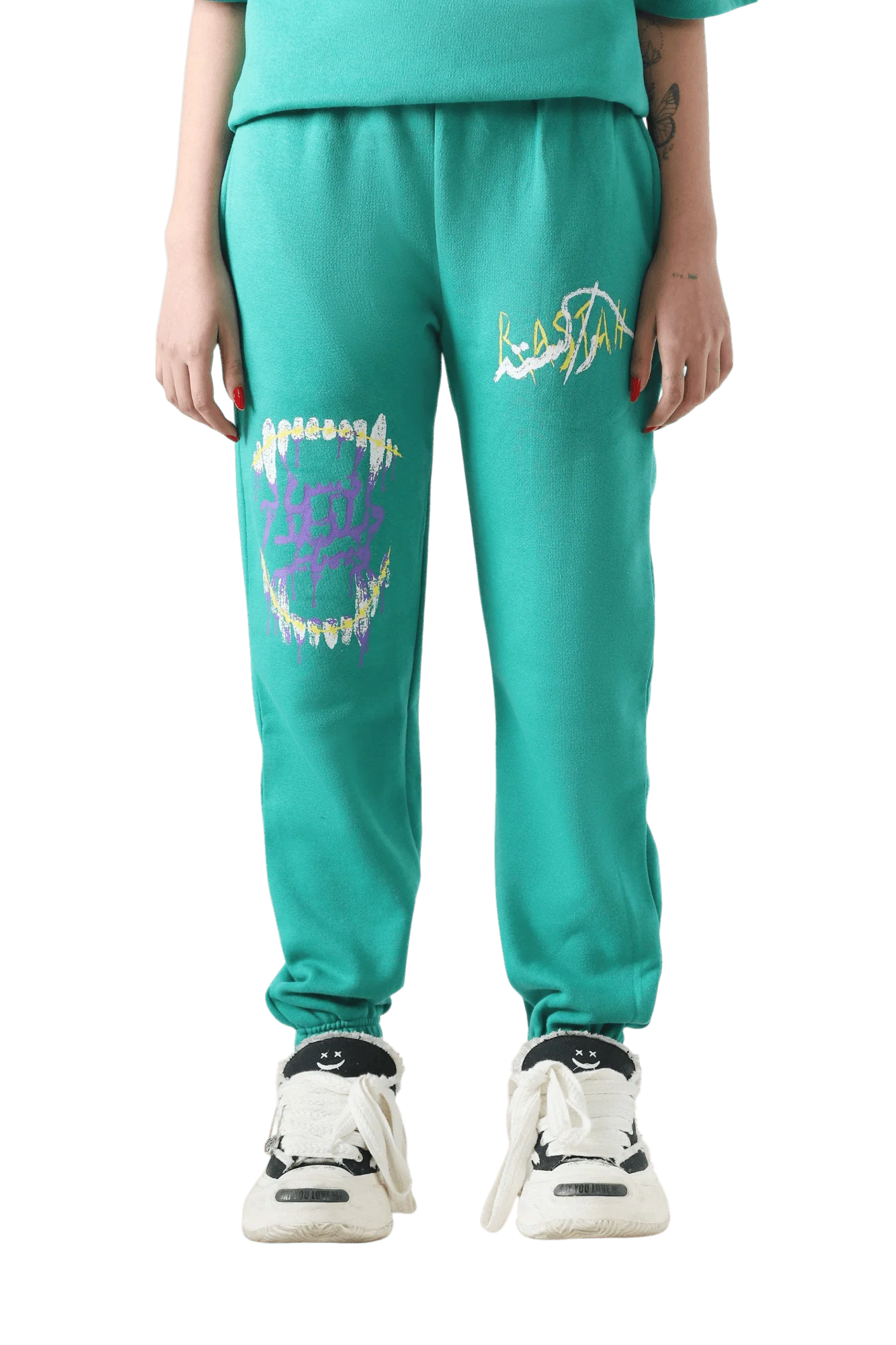 "The introspective vampire" sea green sweatpant - Image 5