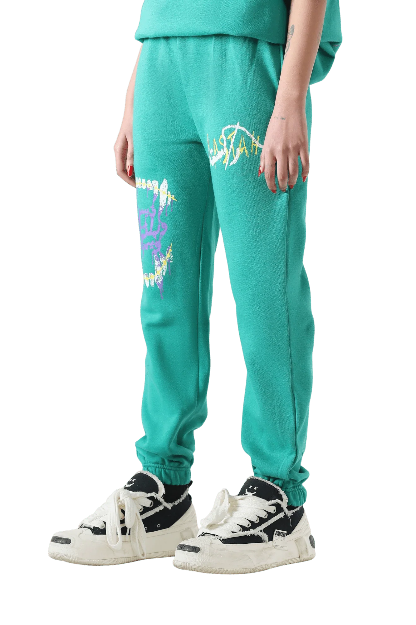 "The introspective vampire" sea green sweatpant - Image 6