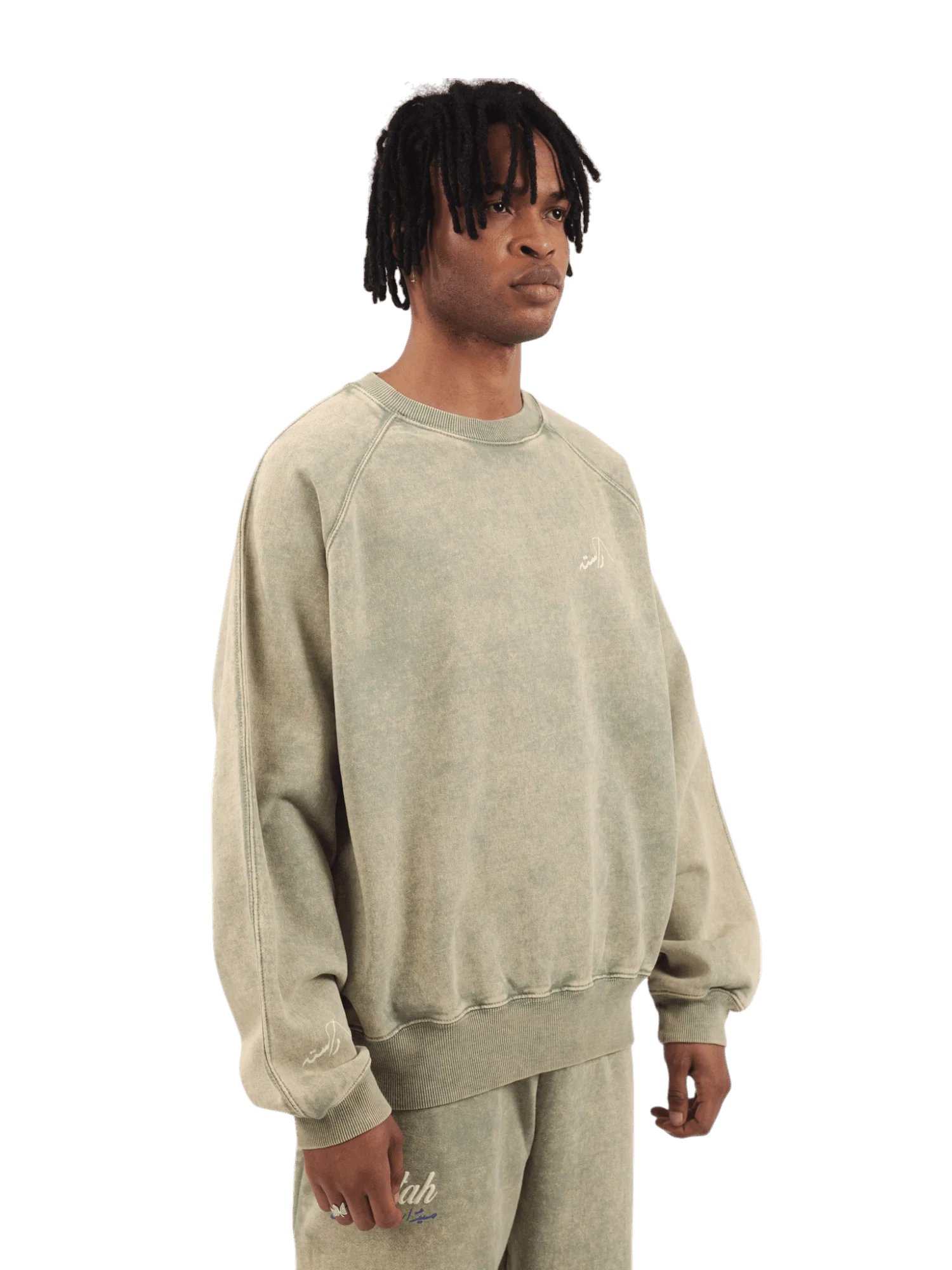 Seafoam acid wash made in PAK sweatshirt (V4) - Image 6