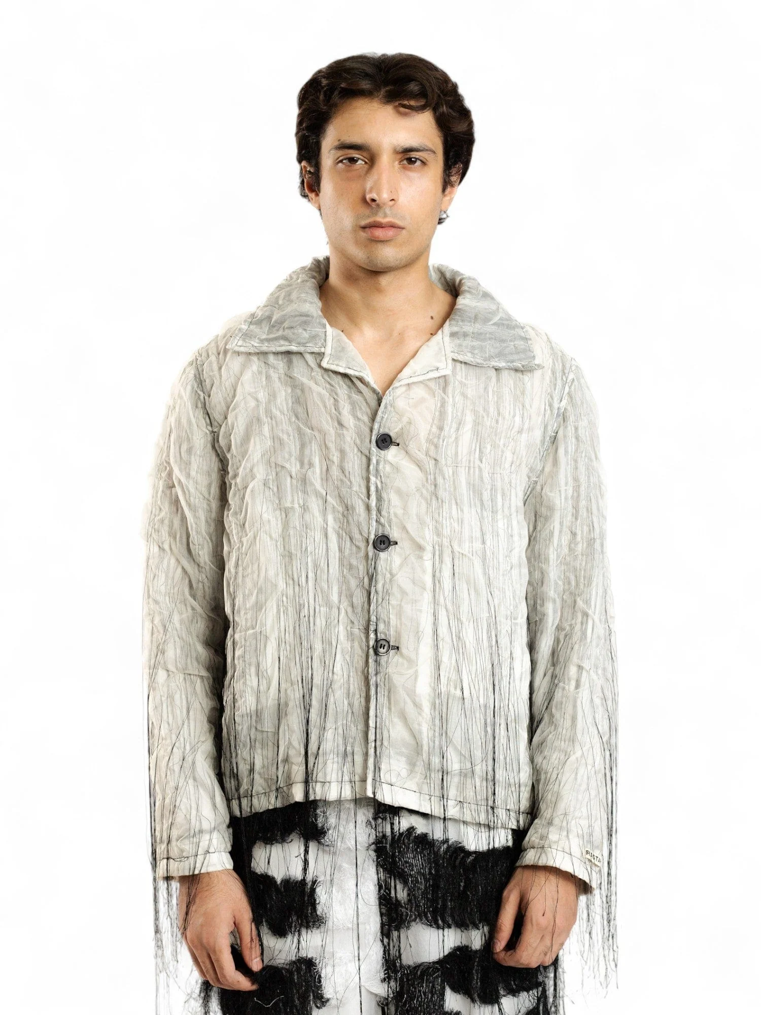 Shadow weave organza jacket - Image 2