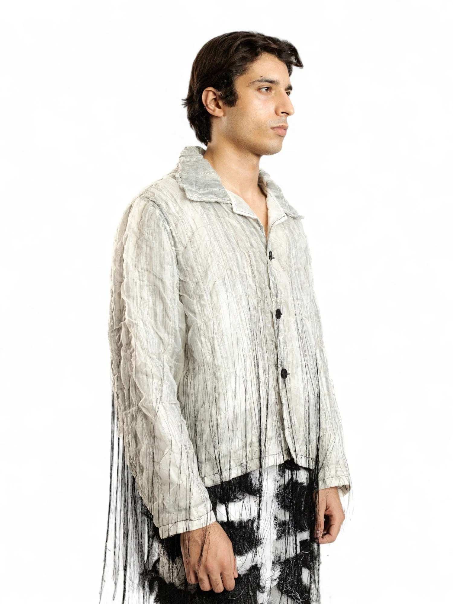 Shadow weave organza jacket - Image 6