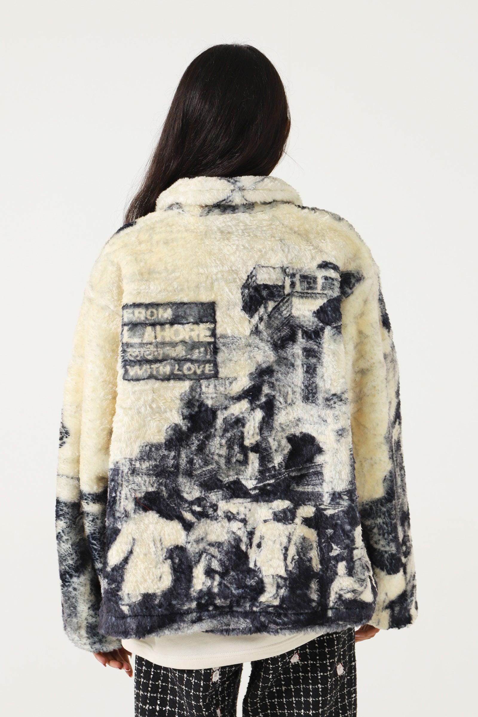 "From Lahore with love" sherpa jacket - Image 10