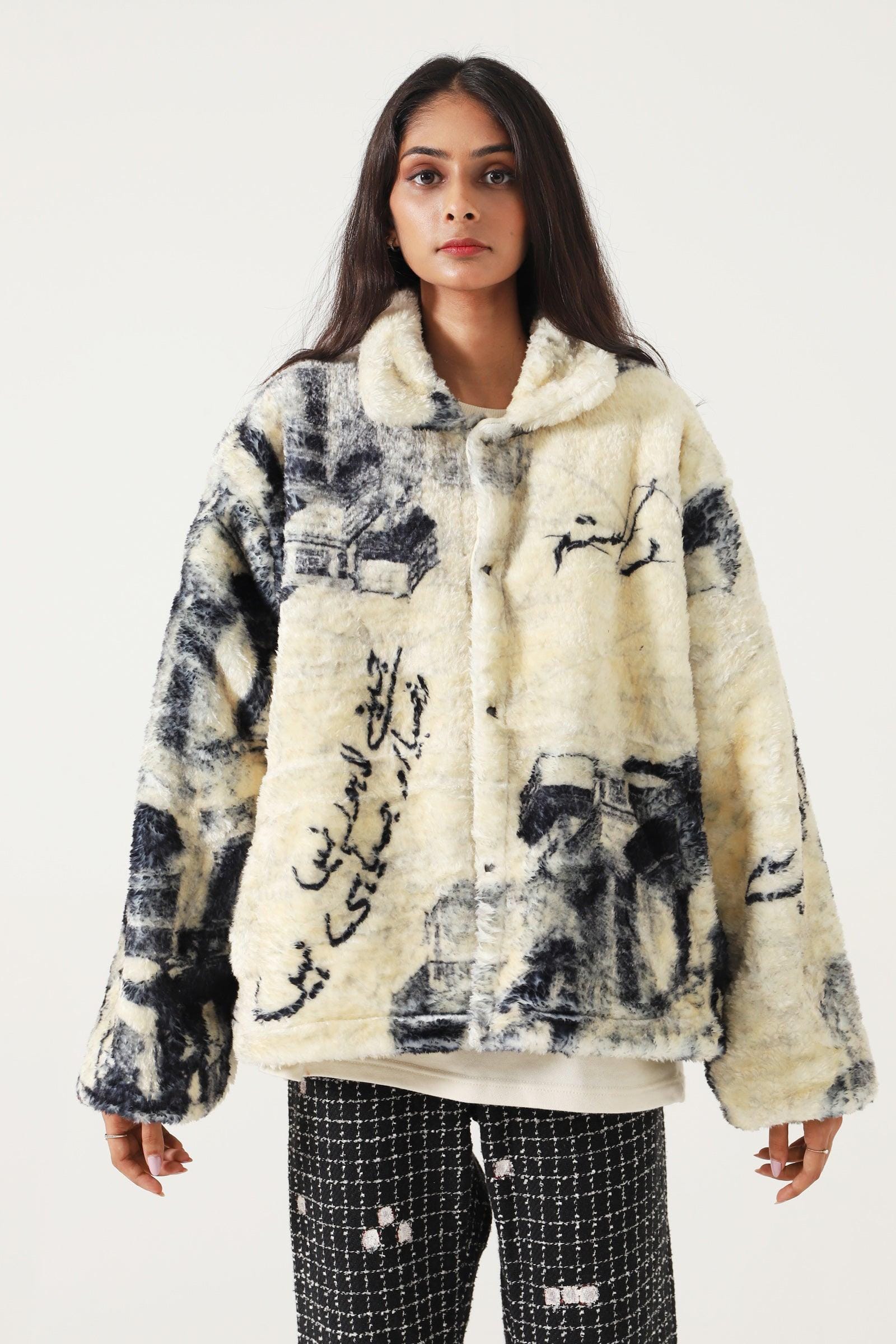 "From Lahore with love" sherpa jacket - Image 7