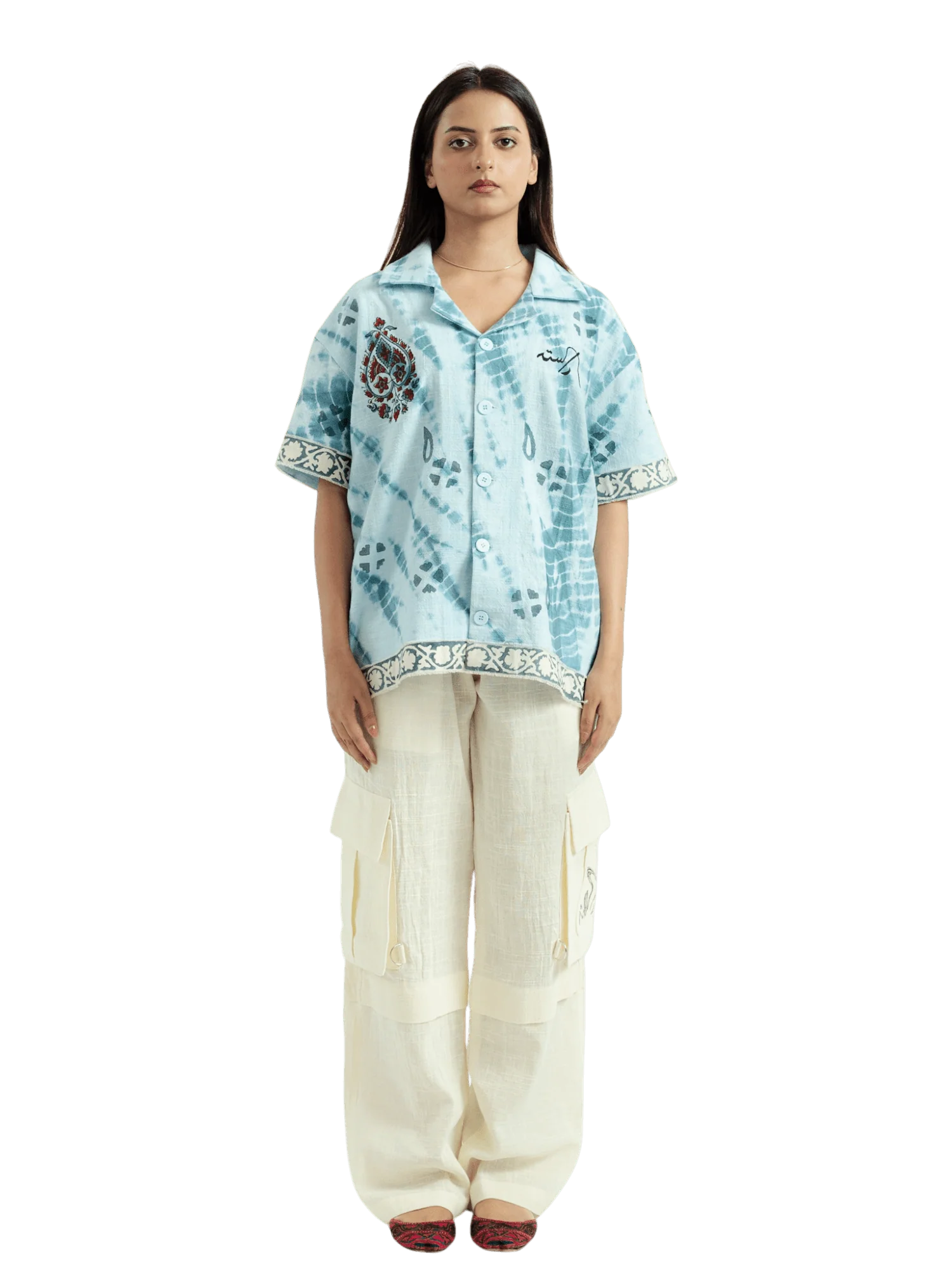 Sheesha block print button-down - Image 9