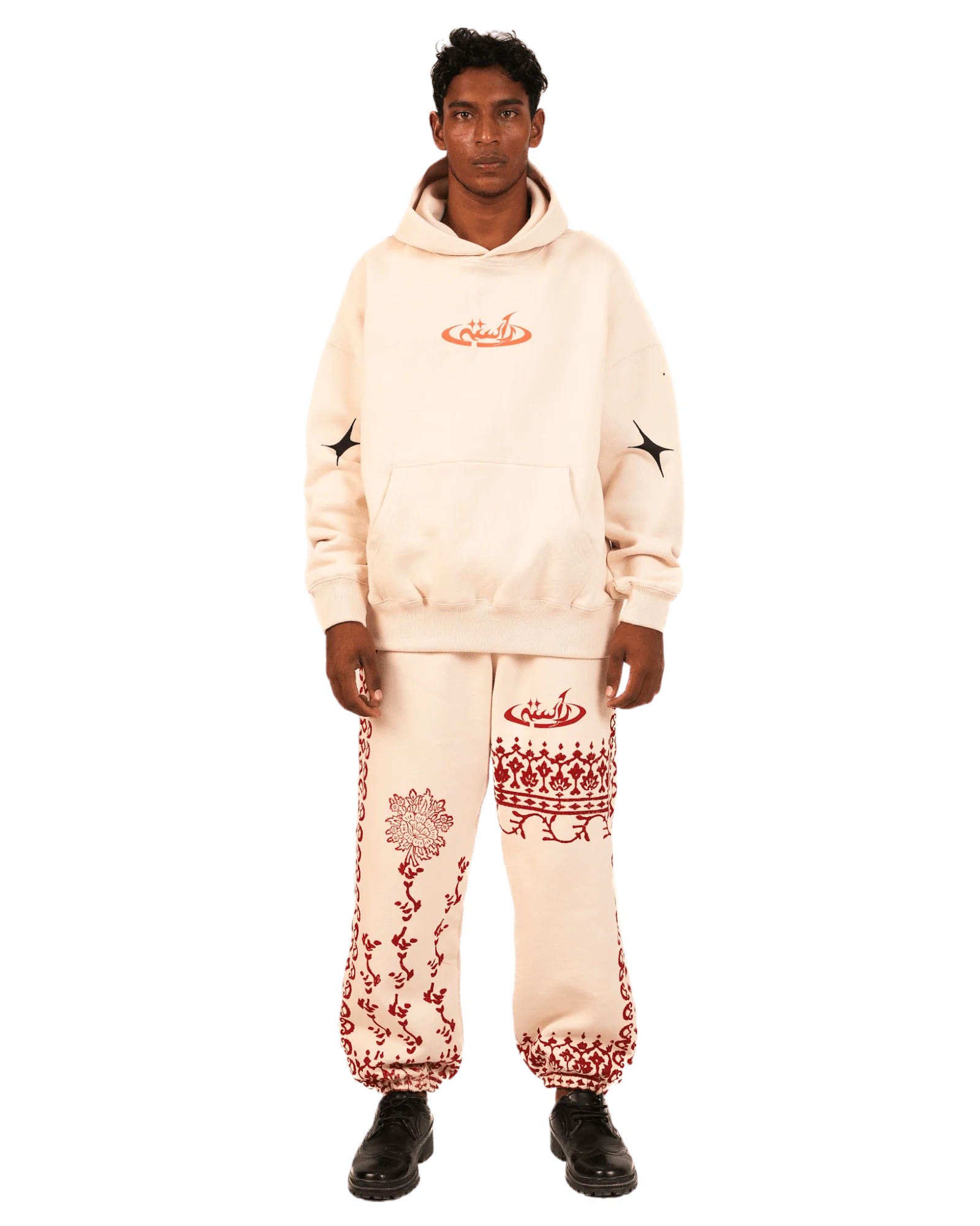 "Shooting star" beige hoodie - Image 5