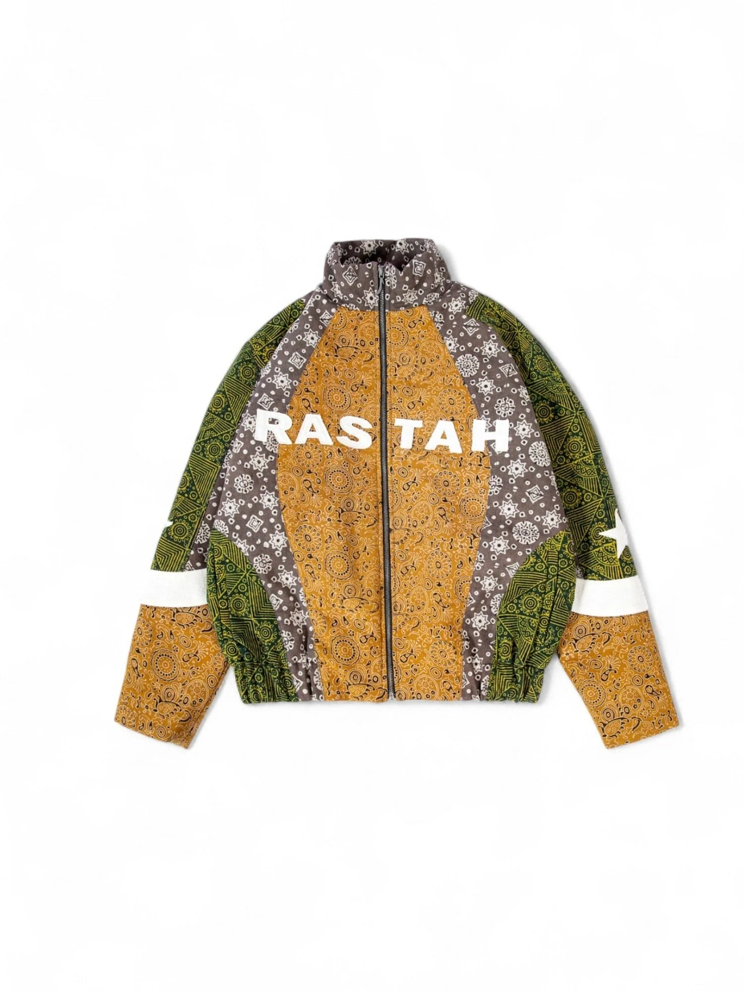 "A night in como" Ajrak quilted bomber jacket - Image 3