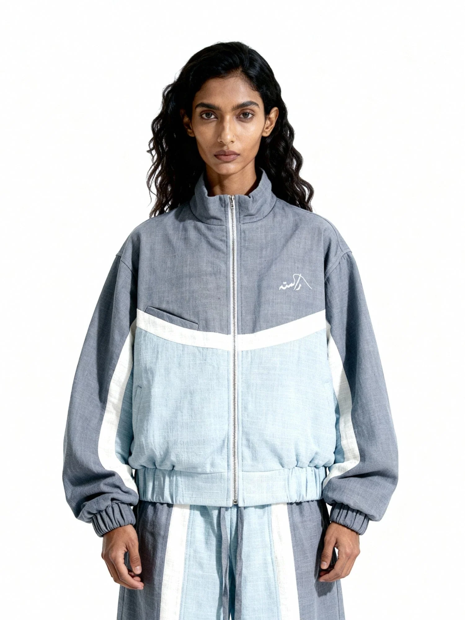 "Game day" handwoven cotton bomber jacket - Image 7