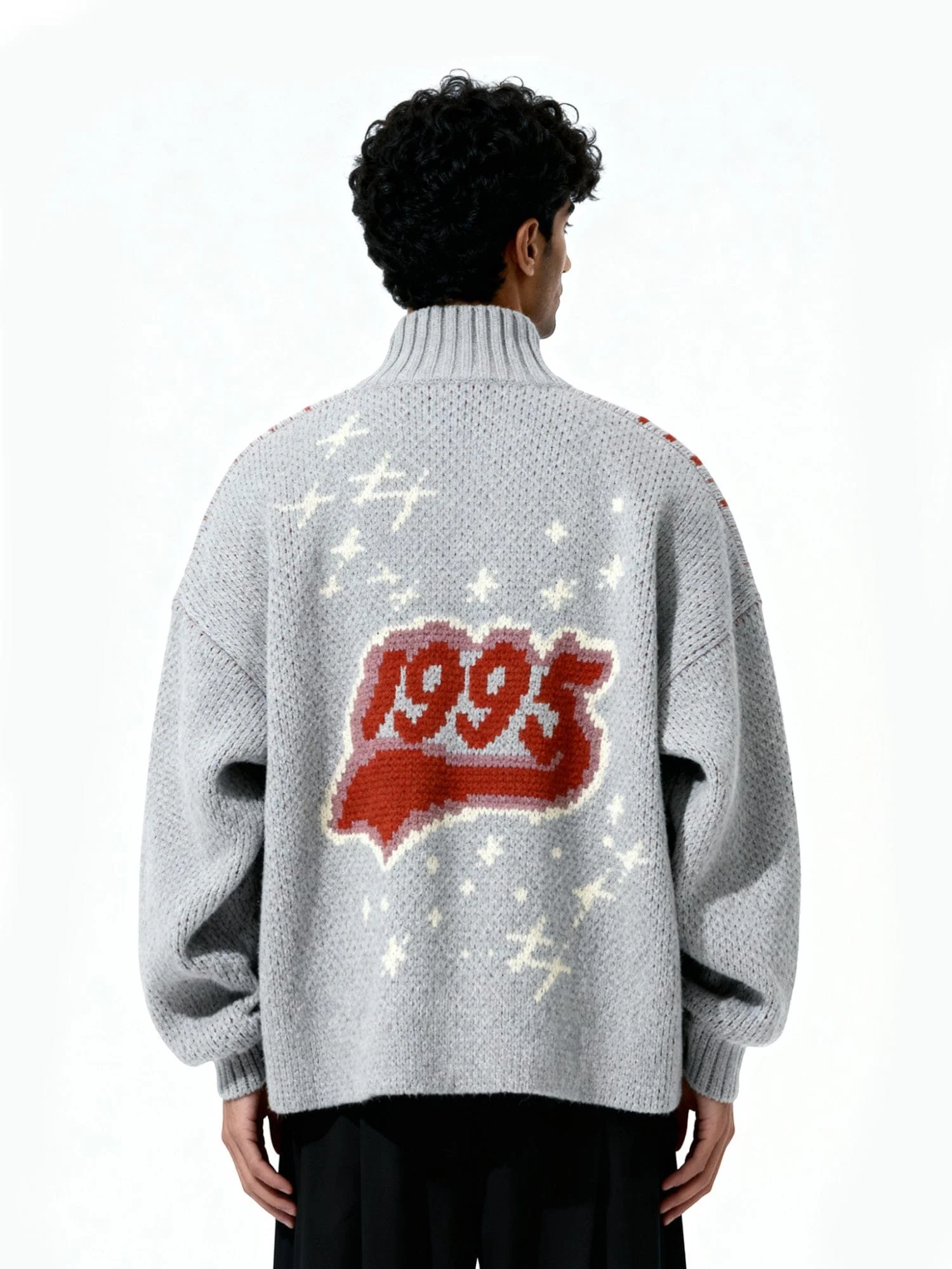 Skyline zip jacqaurd pullover - Image 2