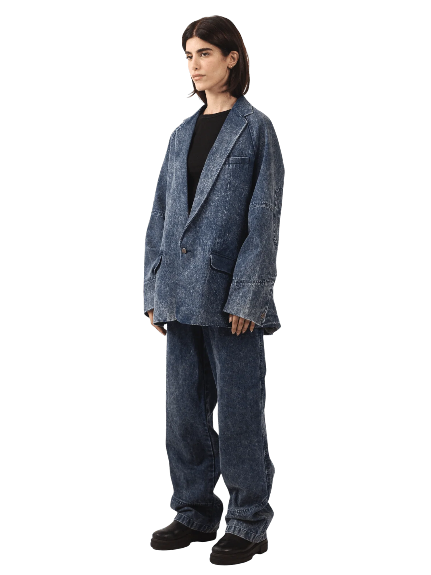 Stone blue city blazer - Image 10