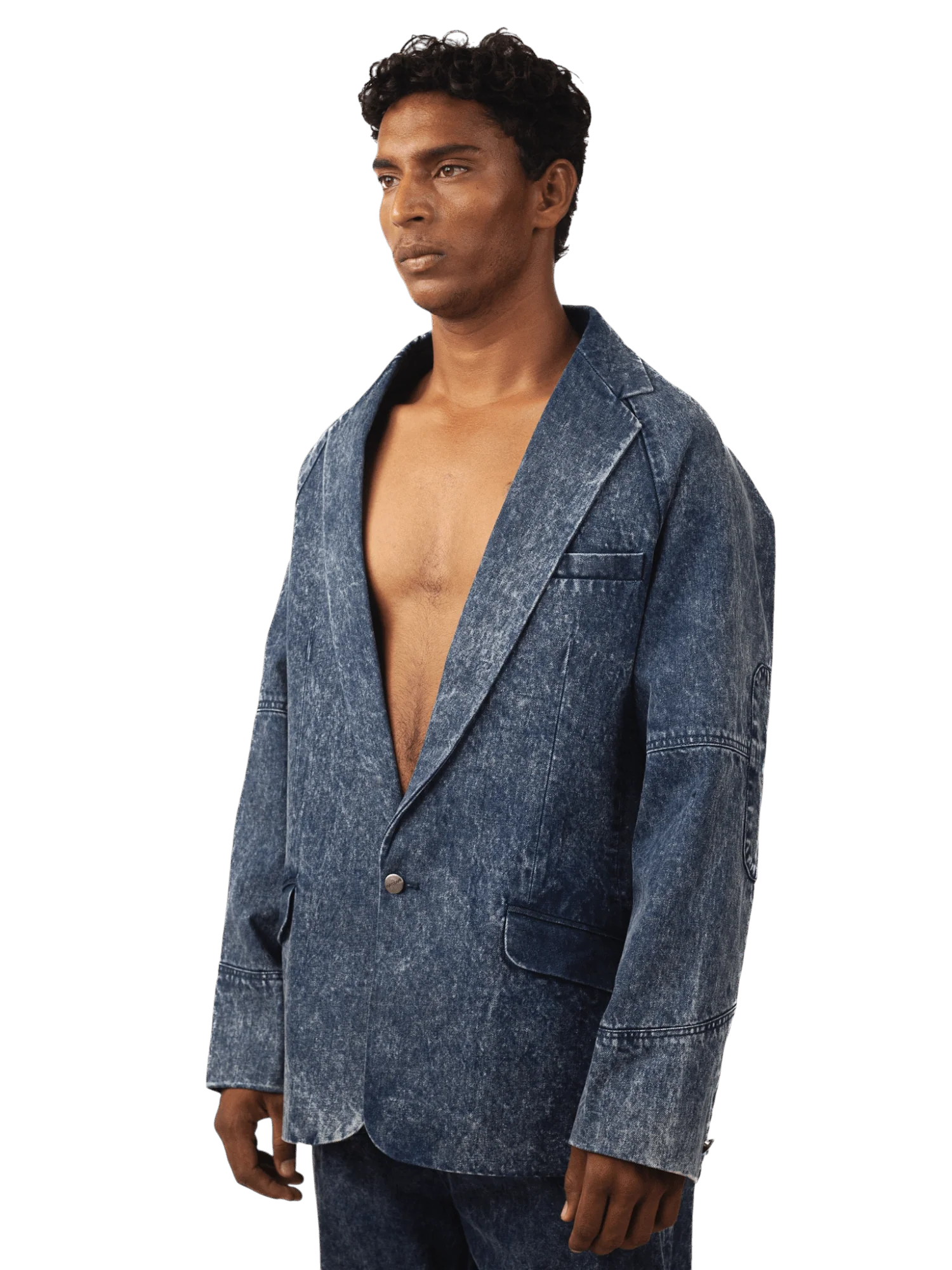 Stone blue city blazer - Image 3
