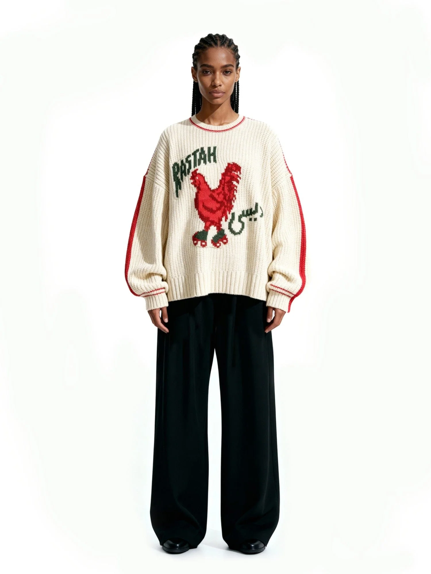"Desi" chunky knit wool jumper - Image 8