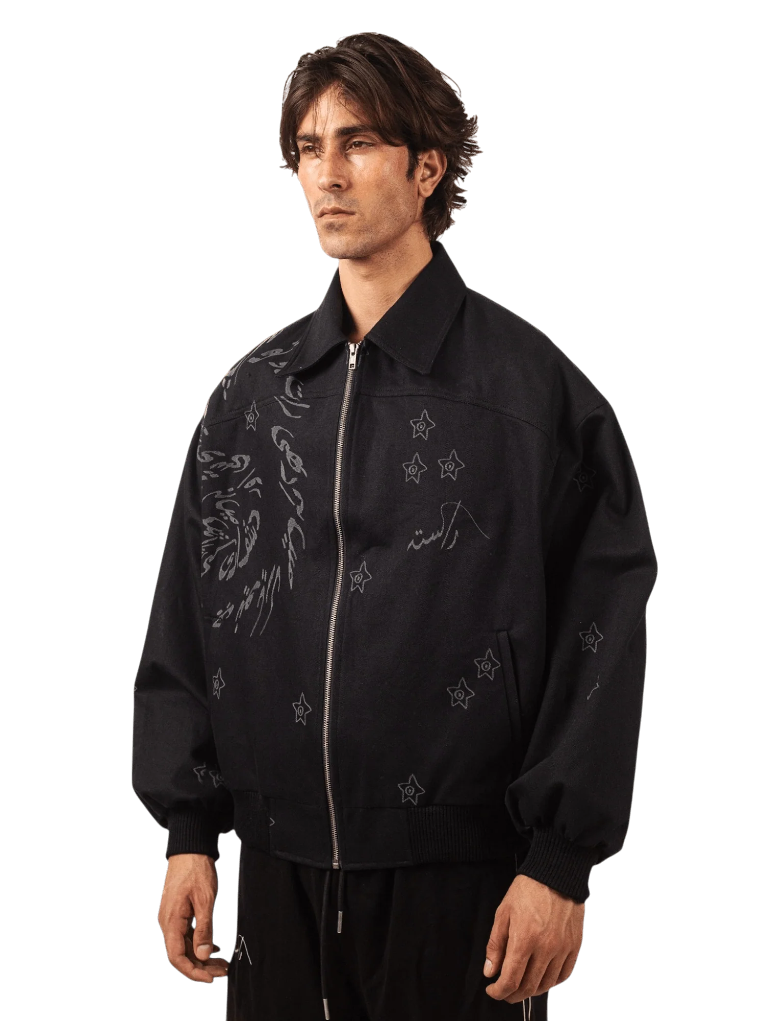 Studio shadows denim bomber - Image 6