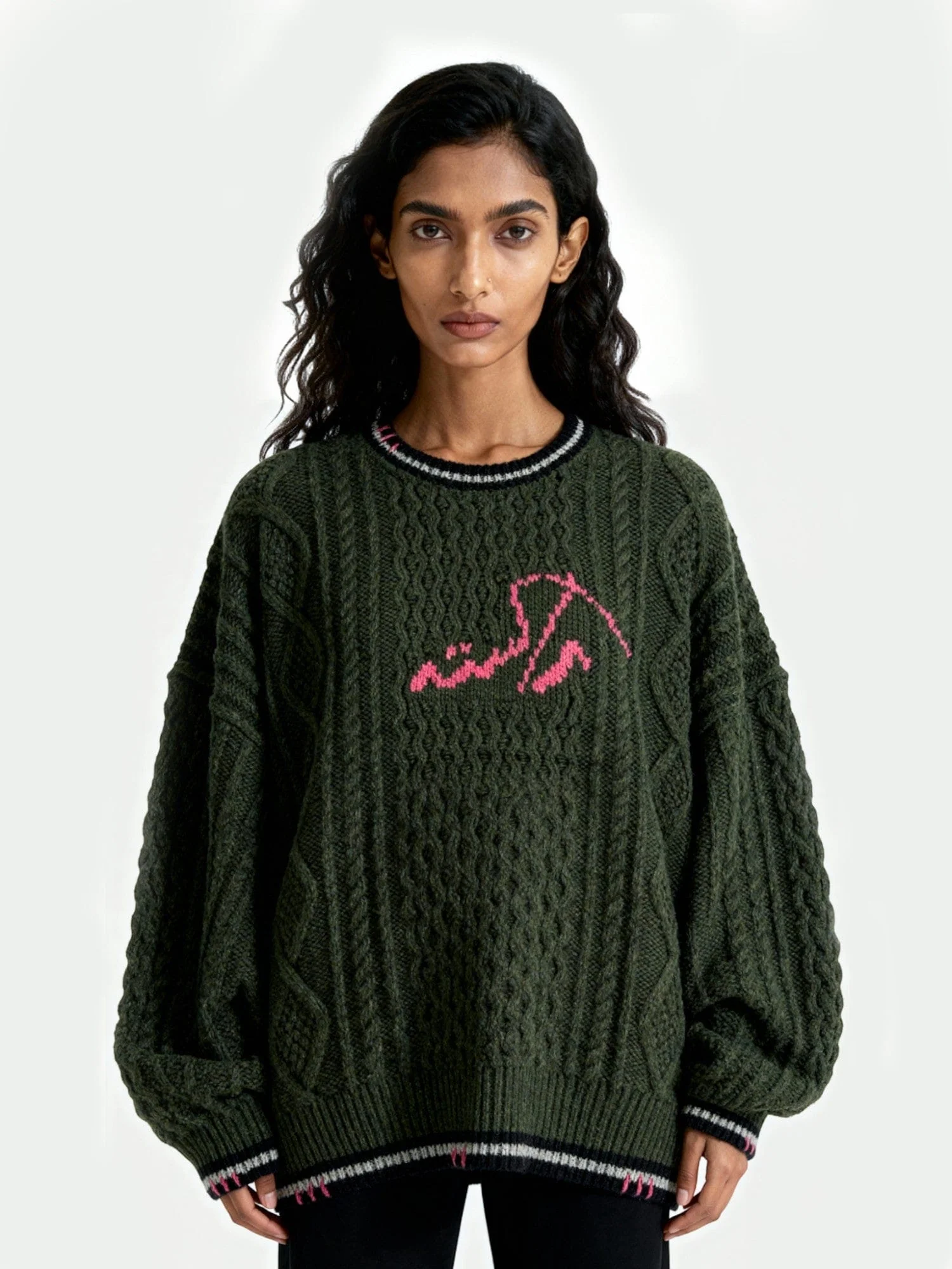 Cable-Knit logo sweater - Image 7