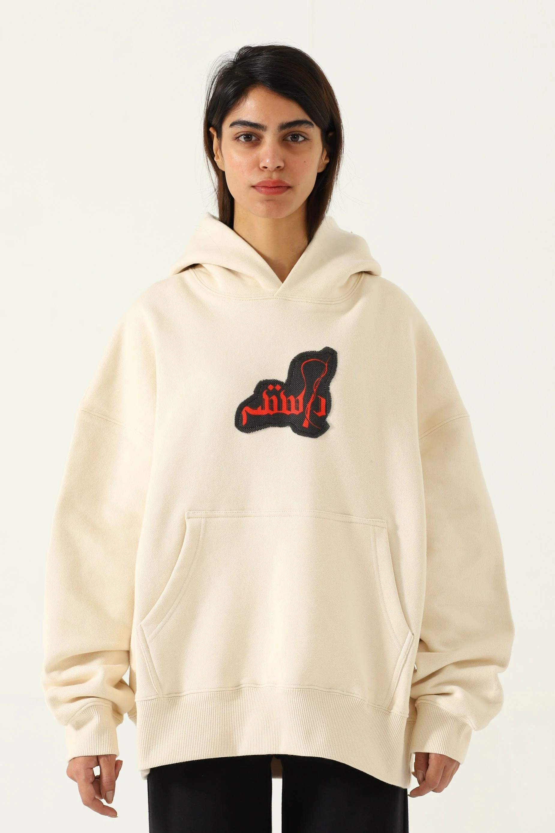 "Subcontinent" beige hoodie - Image 6