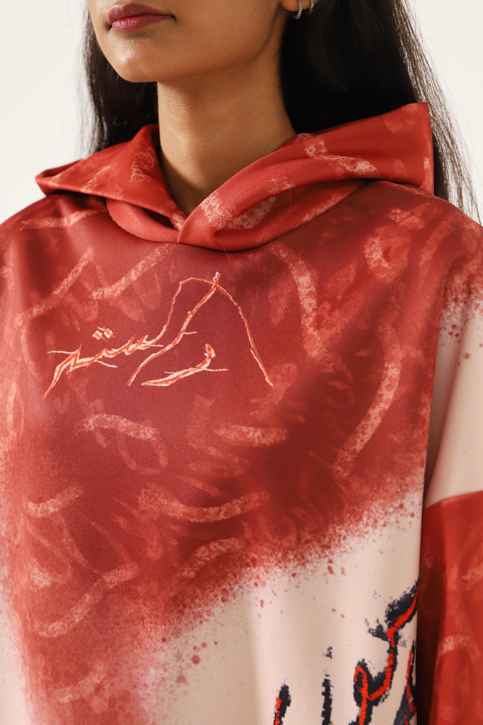 "This is life" abstract hoodie - Image 10