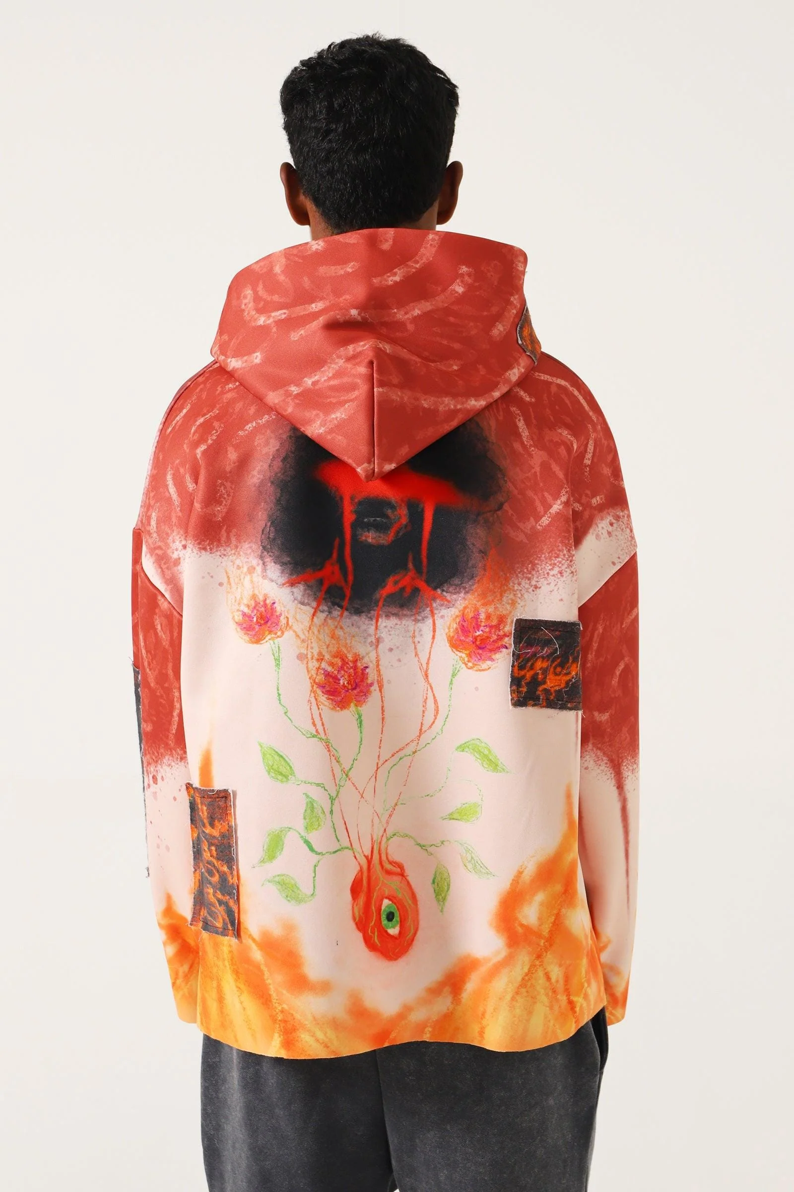 "This is life" abstract hoodie - Image 17