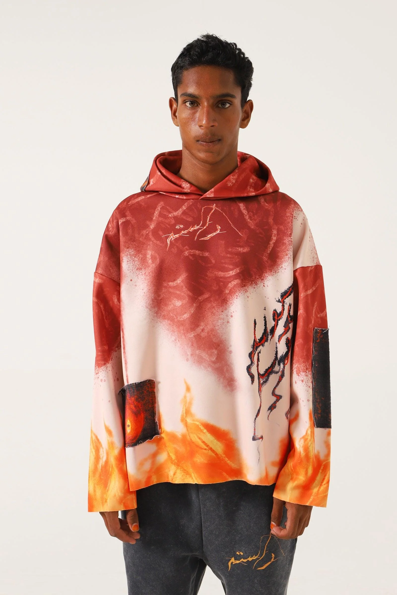 "This is life" abstract hoodie - Image 2