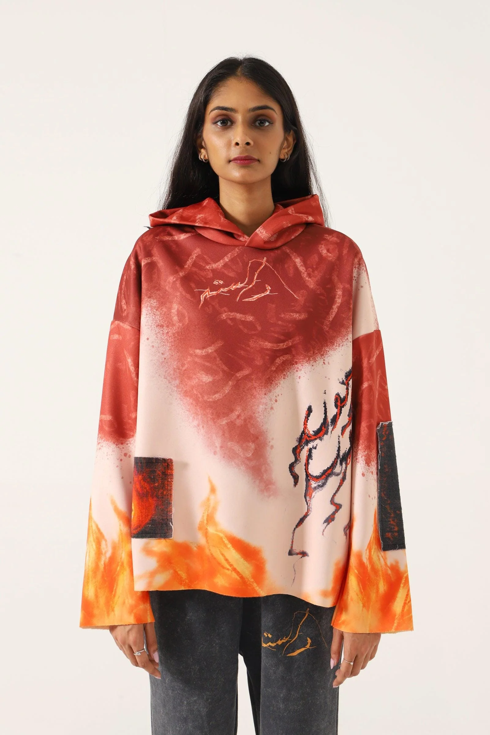 "This is life" abstract hoodie - Image 4