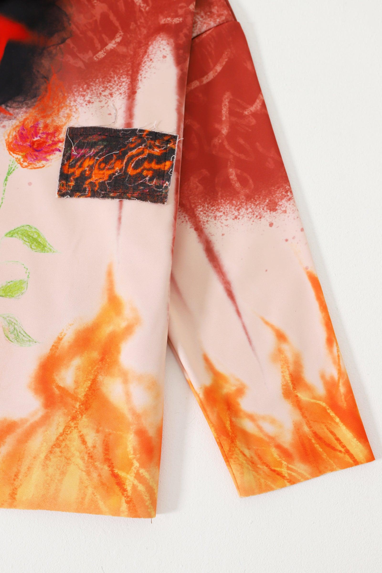"This is life" abstract hoodie - Image 8