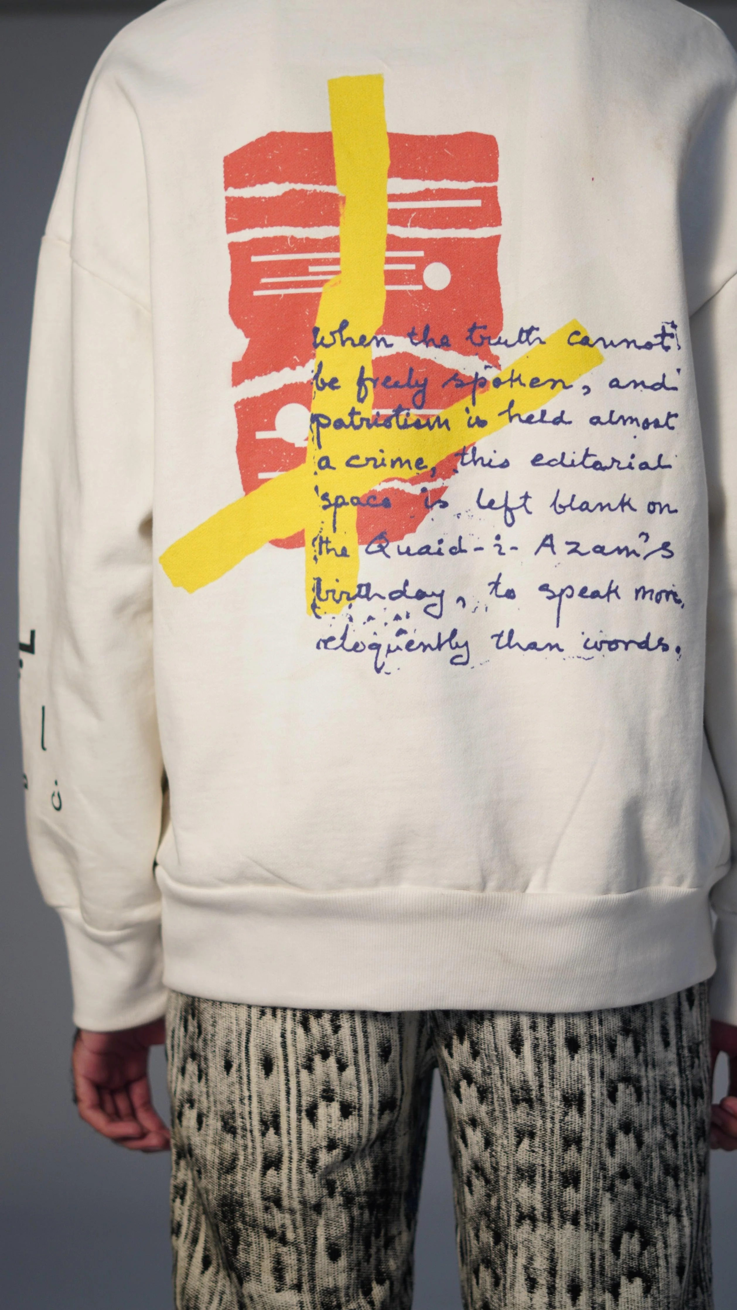 “Subliminal” heavyweight graffiti sweatshirt - Image 9