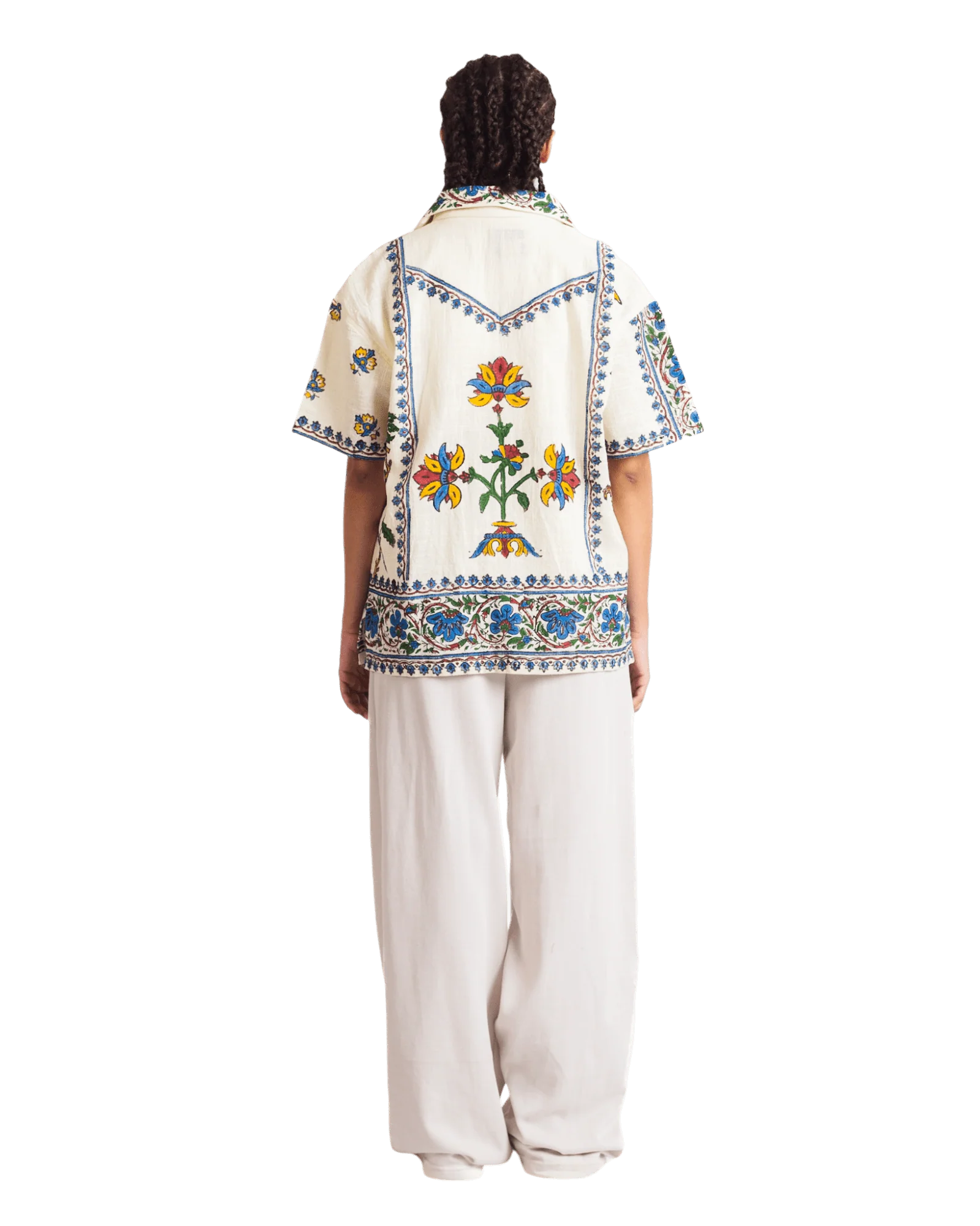 "Summer dream" block print button-down - Image 12