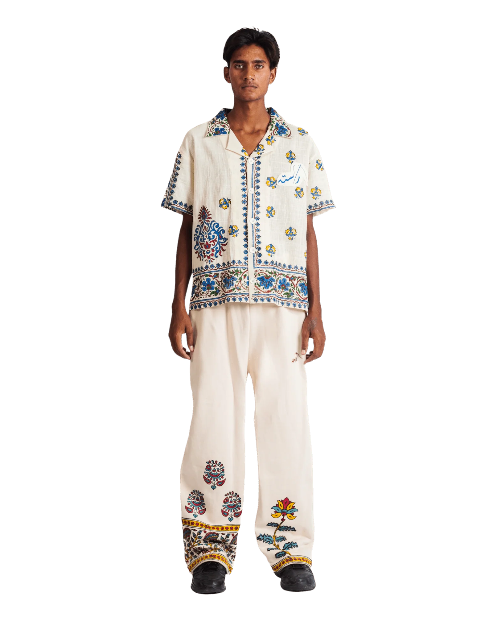 "Summer dream" block print button-down - Image 4