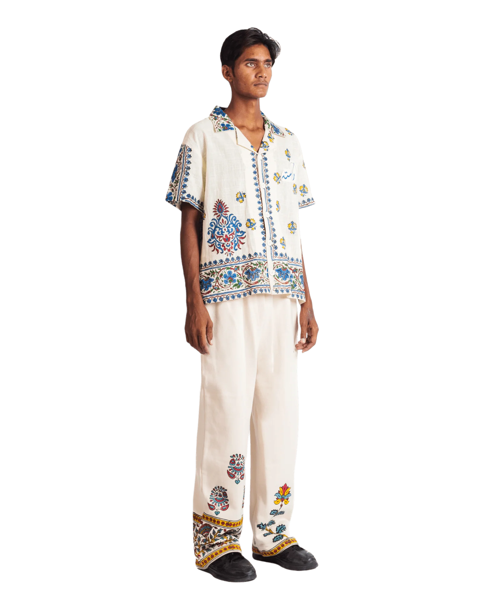 "Summer dream" block print button-down - Image 6