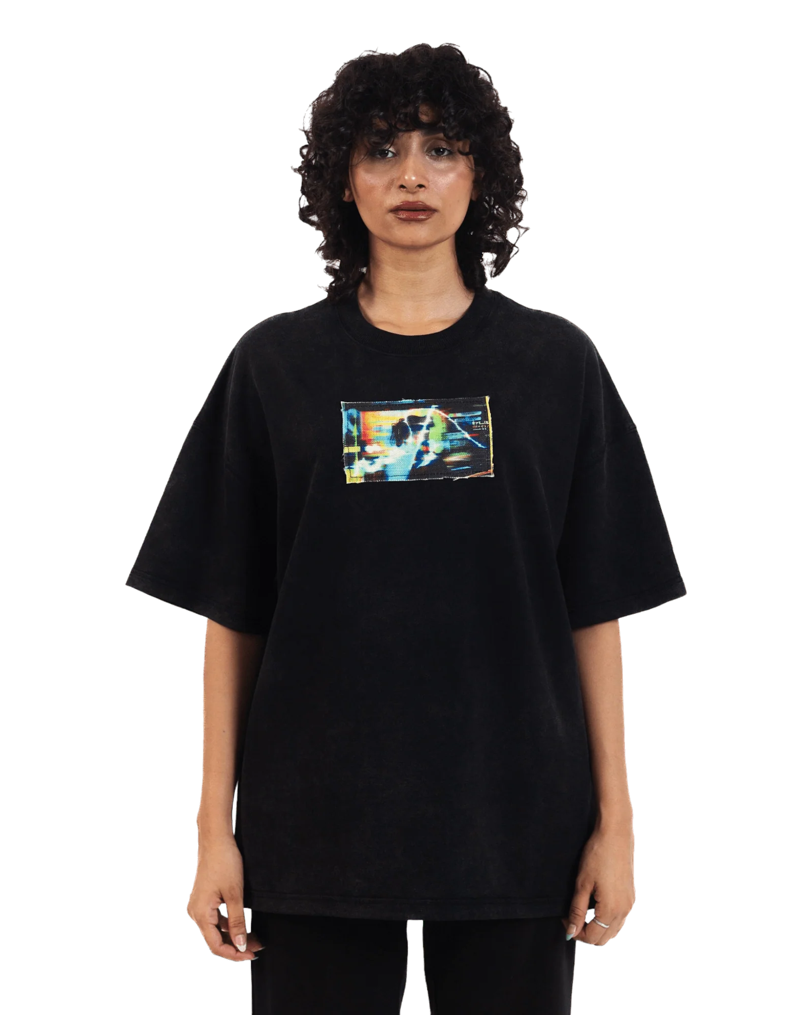 "Dazed confusion" oversized cotton T-shirt - Image 7