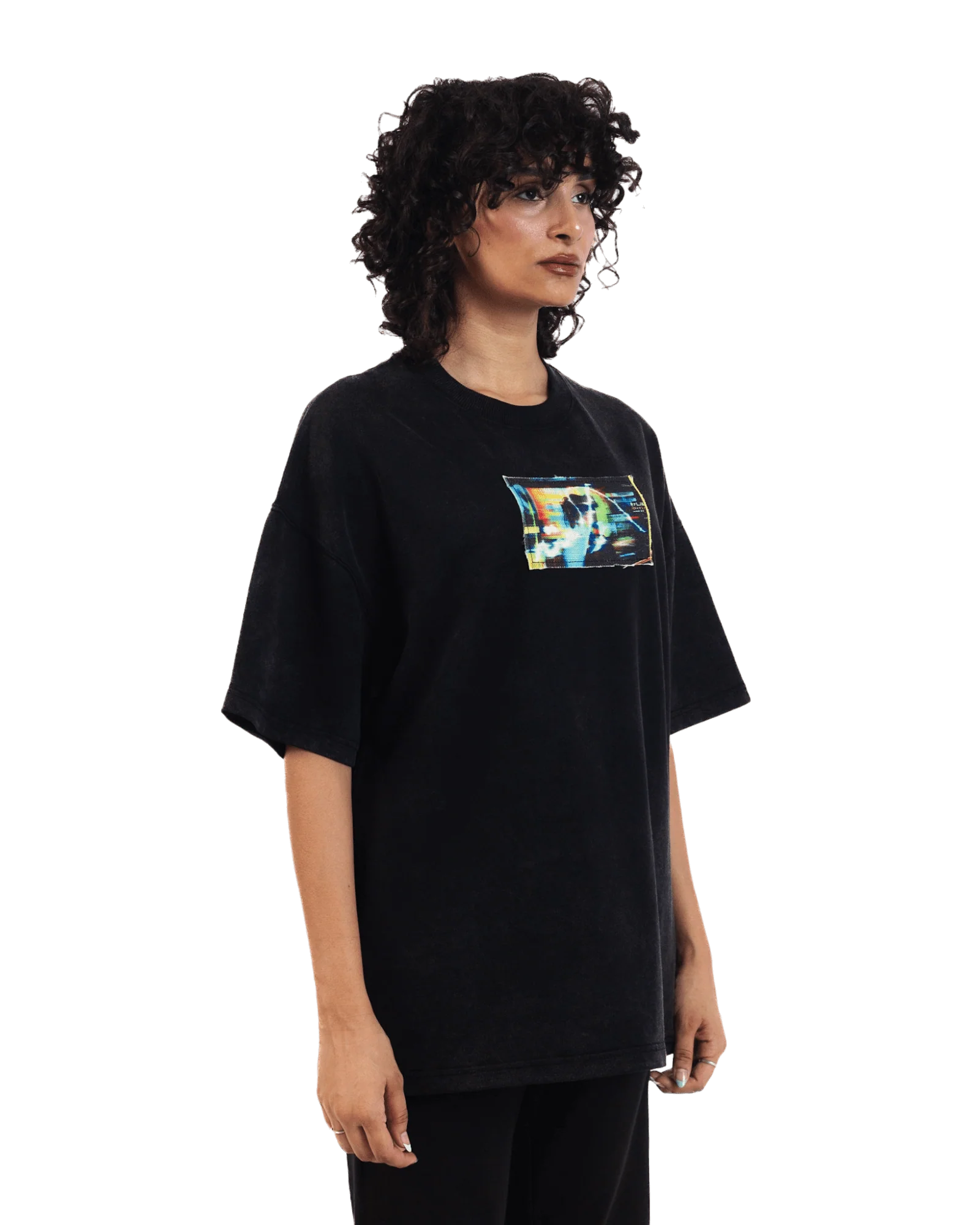 "Dazed confusion" oversized cotton T-shirt - Image 9