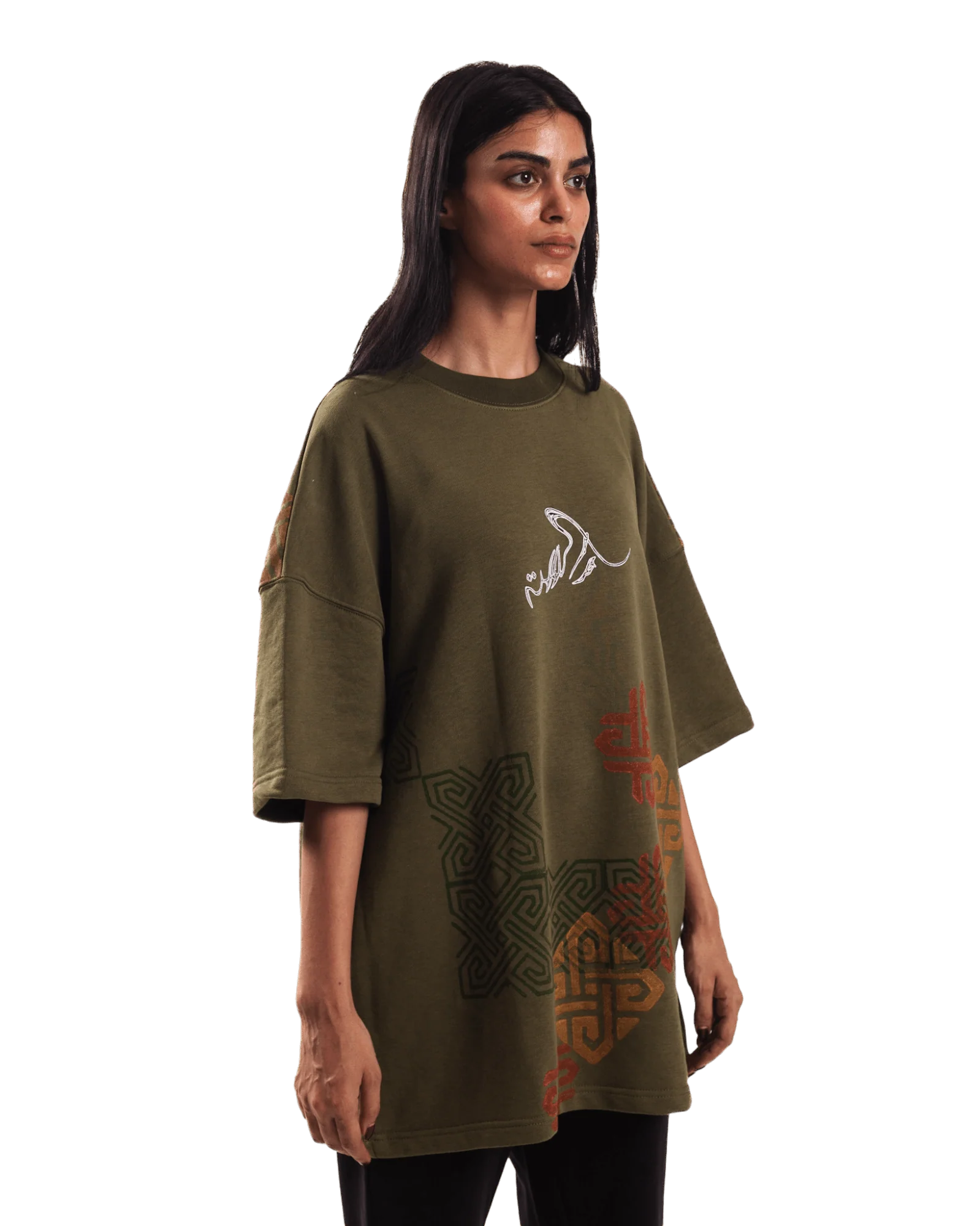 "Shapeshifter" block print T-shirt - Image 10