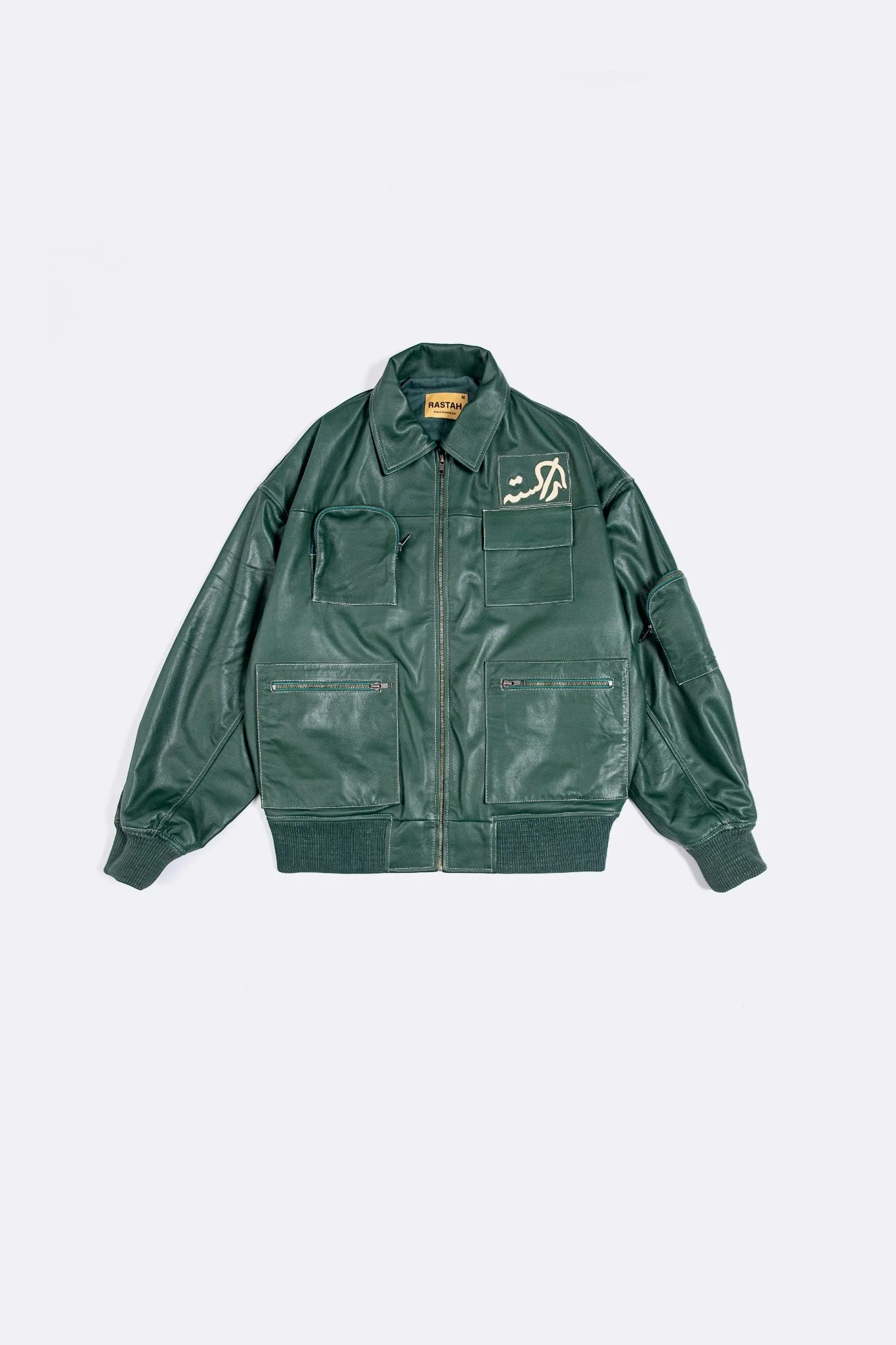 The empty heavens leather bomber - Image 3