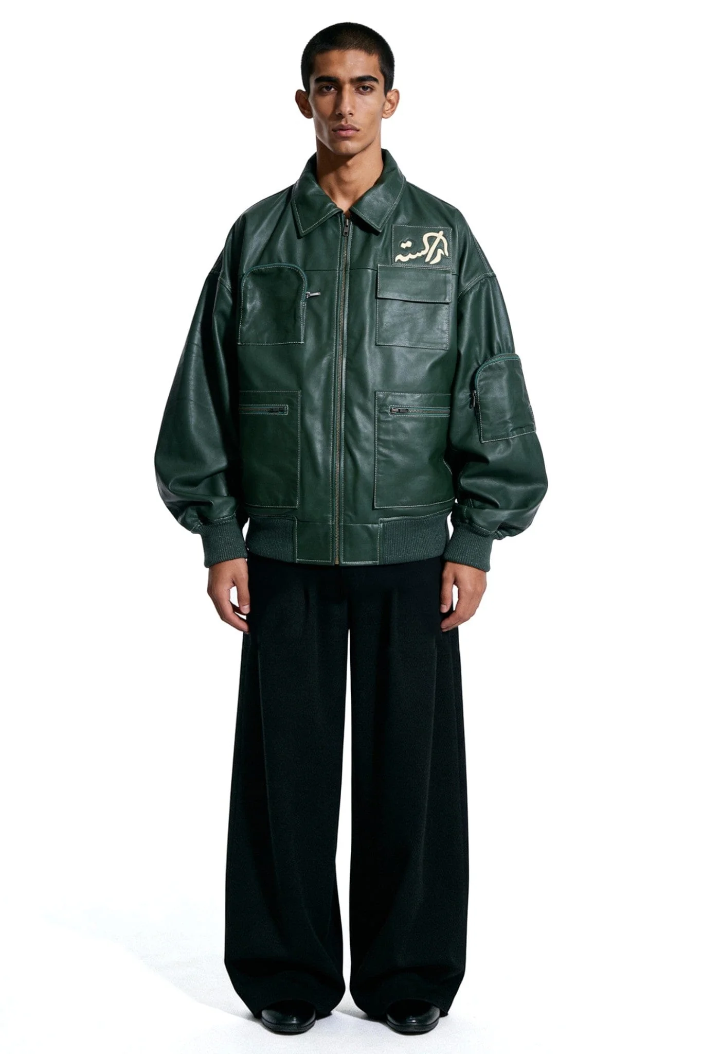 The empty heavens leather bomber - Image 4