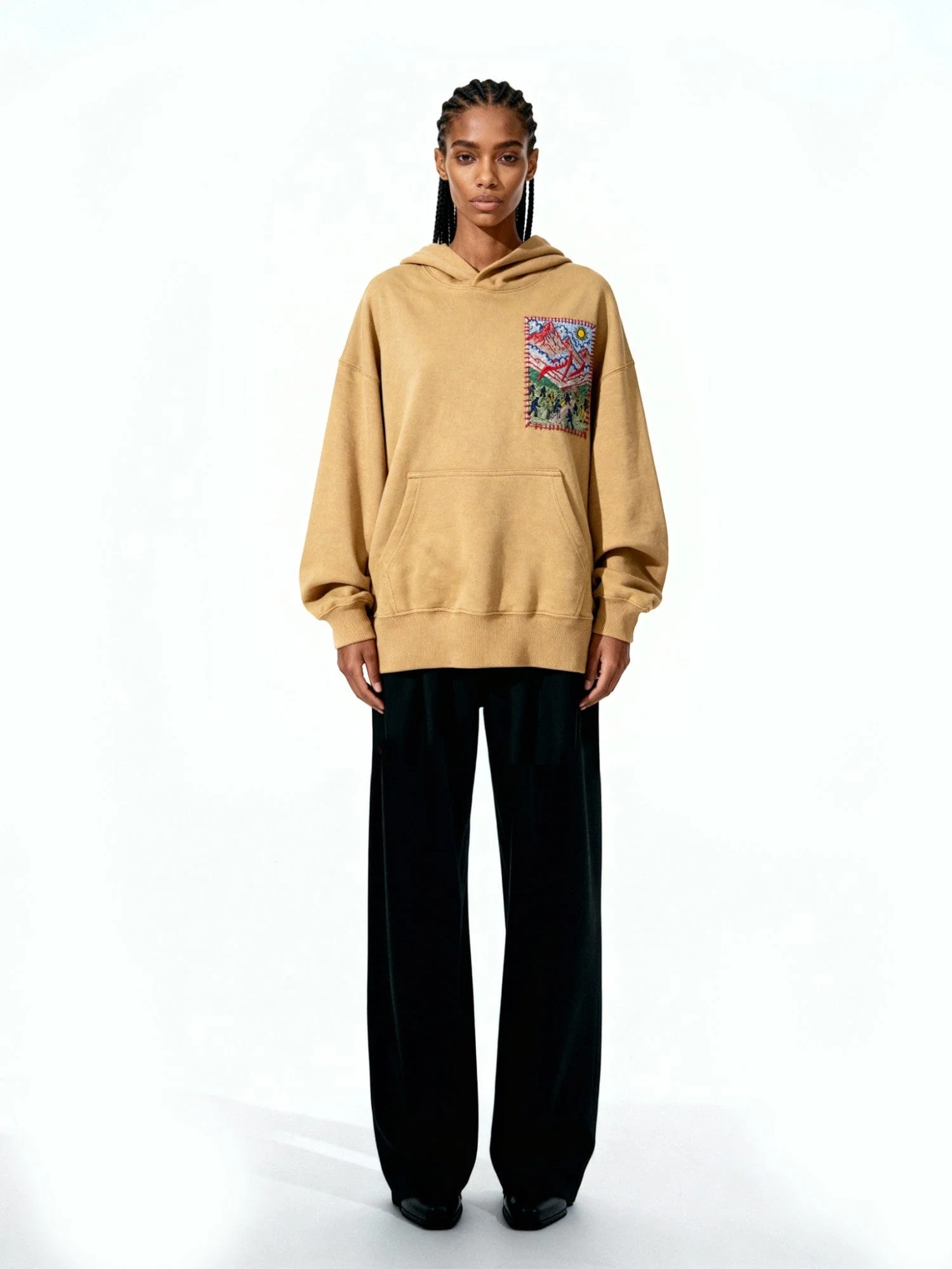 The family fight embroidered hoodie - Image 8