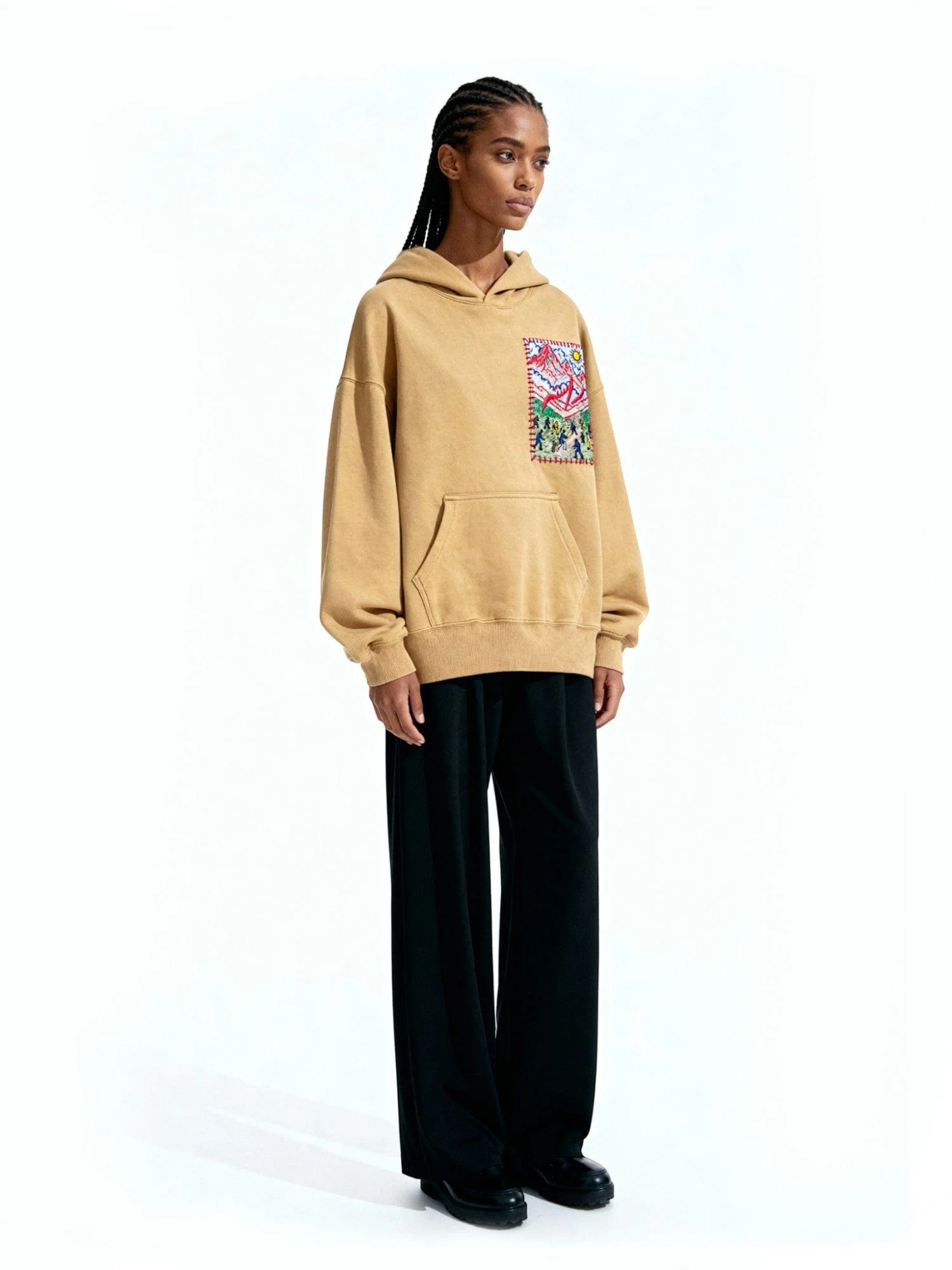 The family fight embroidered hoodie - Image 9