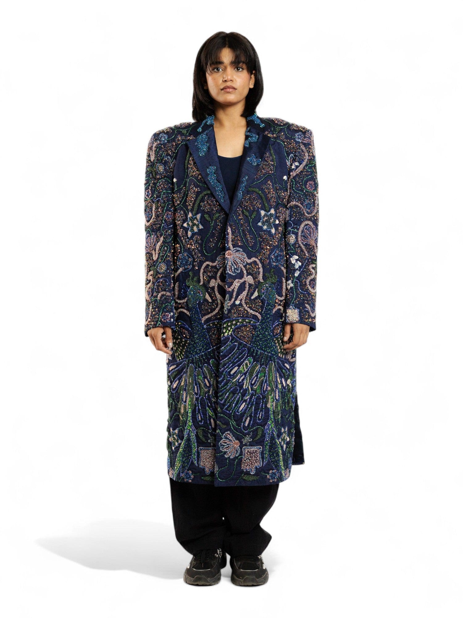 The lumina embellished long coat - Image 8