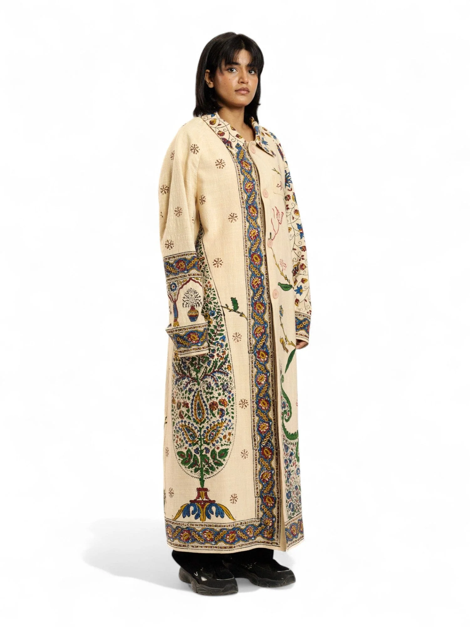 The peacock garden khaddar coat - Image 10