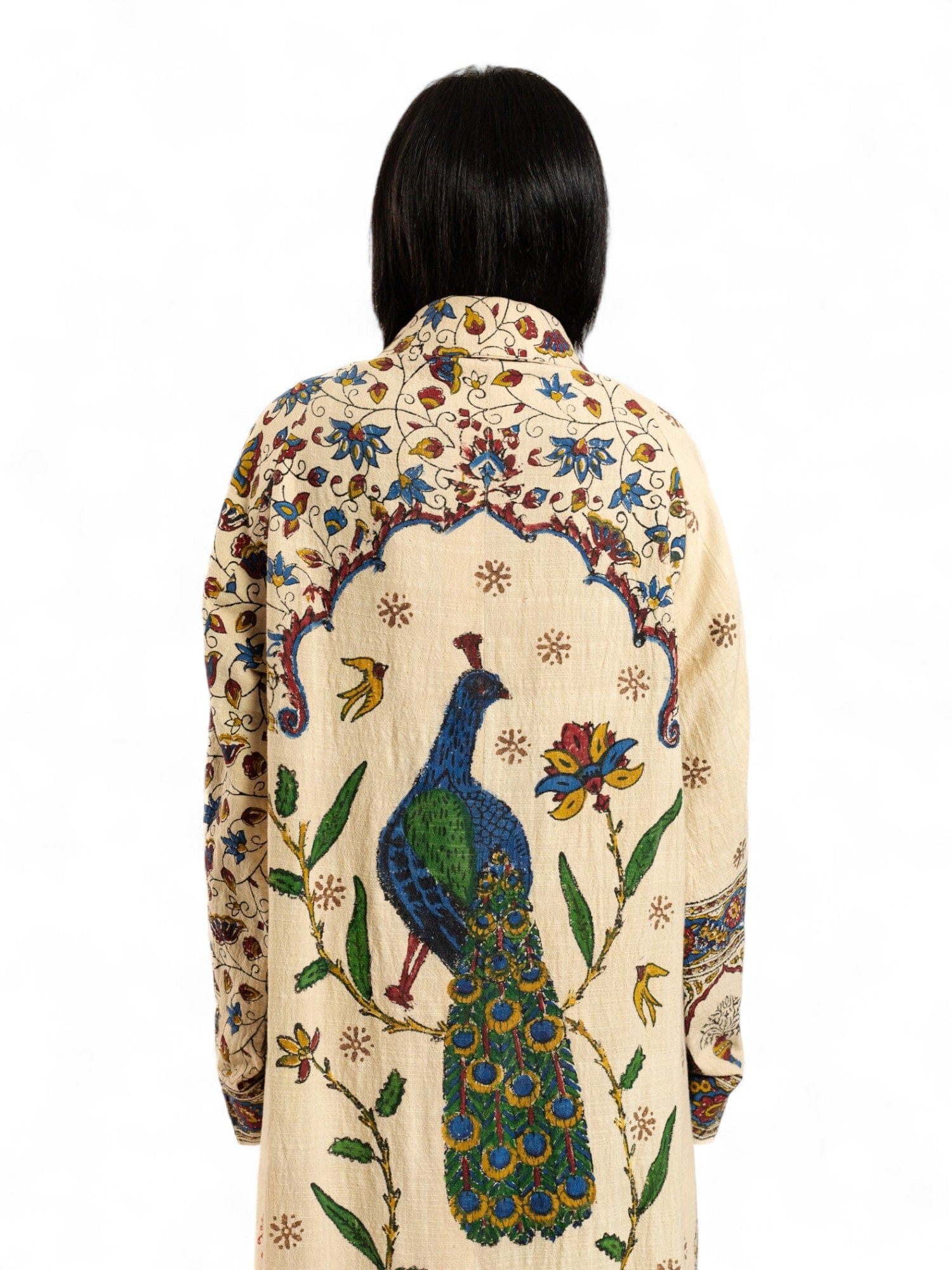 The peacock garden khaddar coat - Image 11