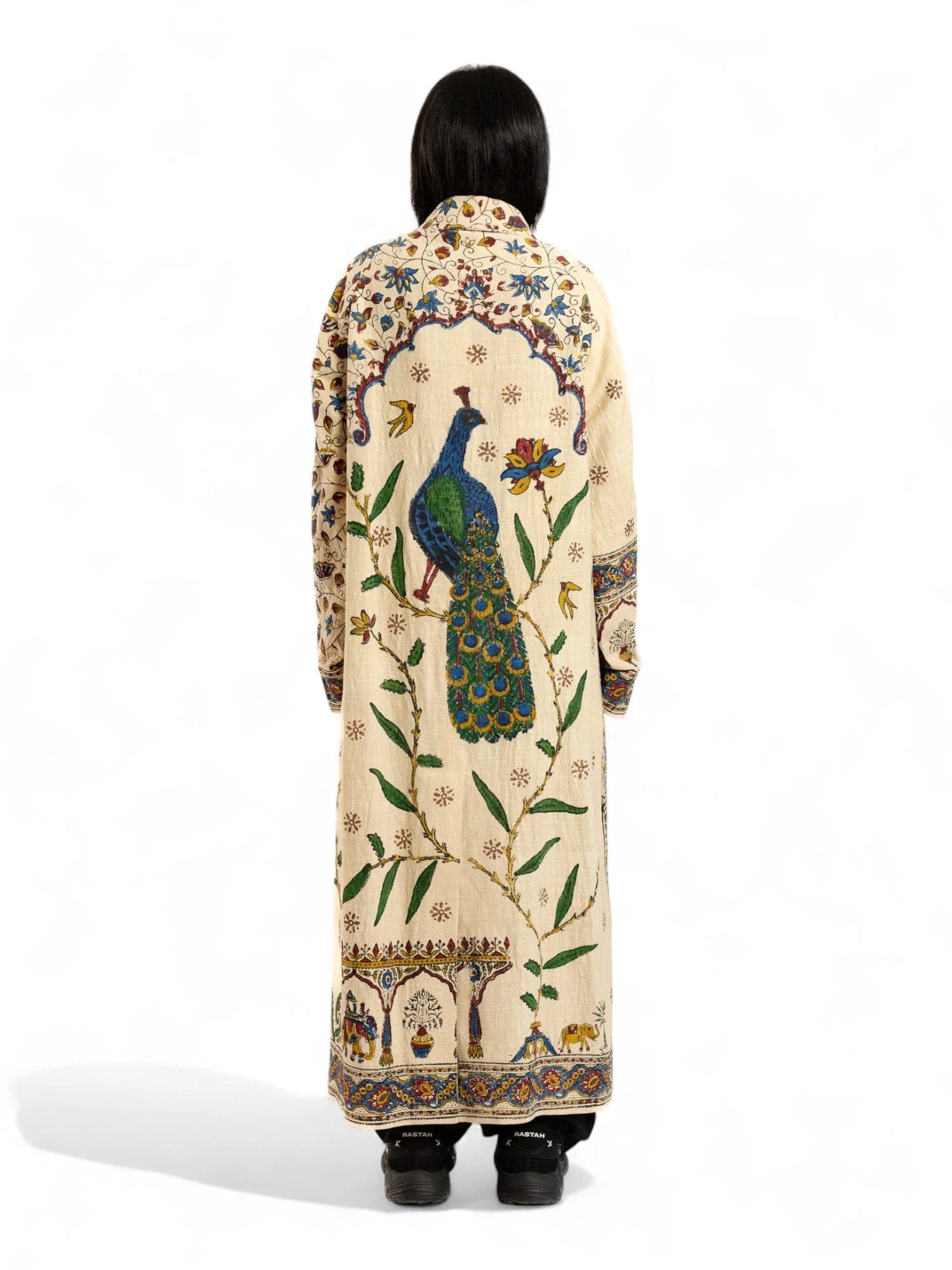 The peacock garden khaddar coat - Image 12