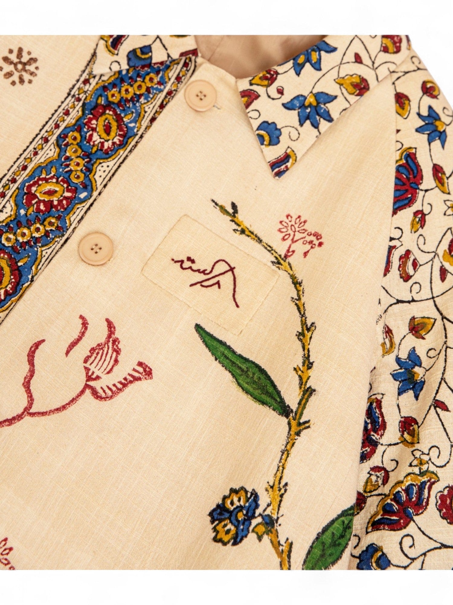 The peacock garden khaddar coat - Image 13