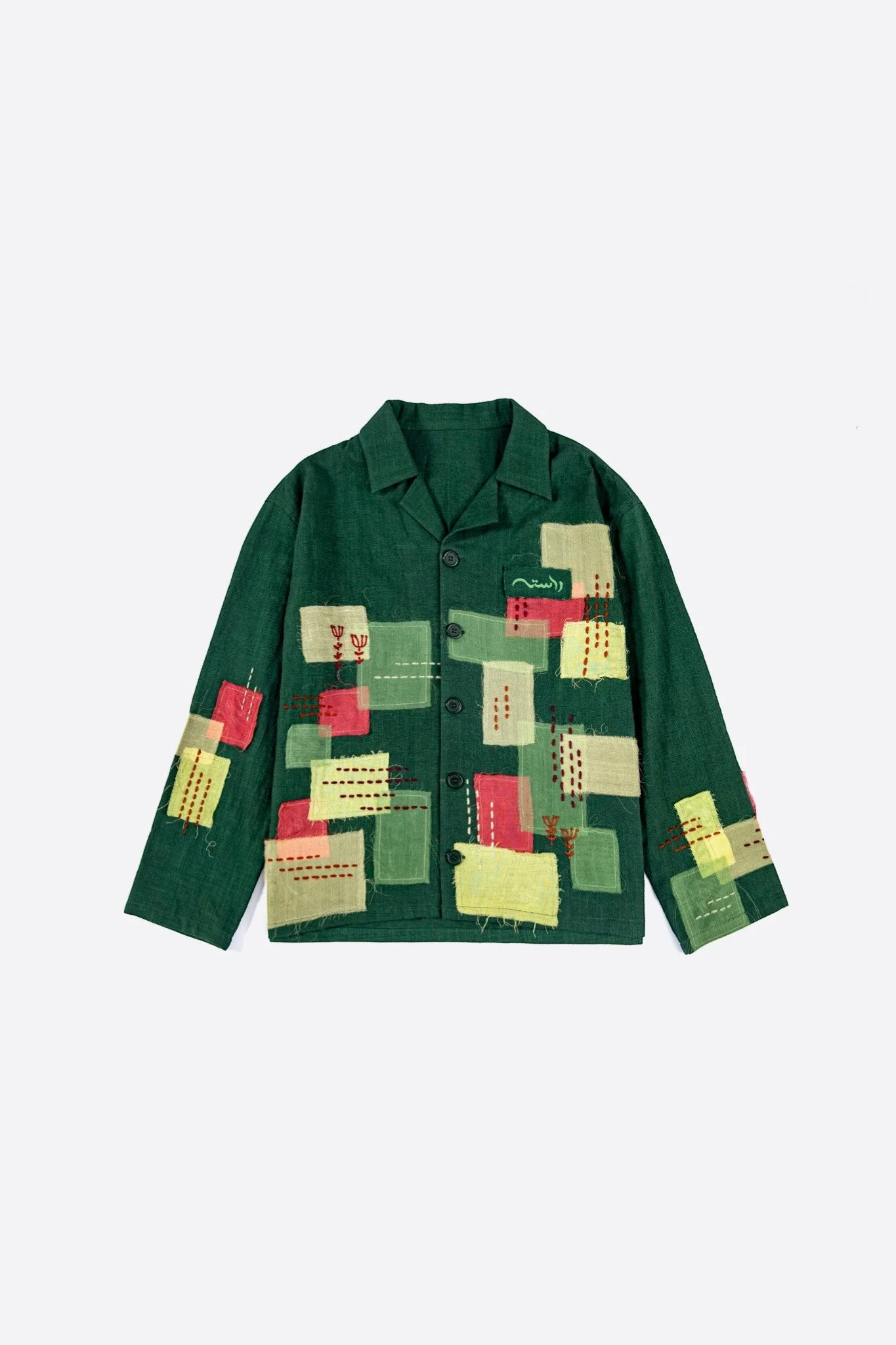 Threaded layers khaddar button-down - Image 3