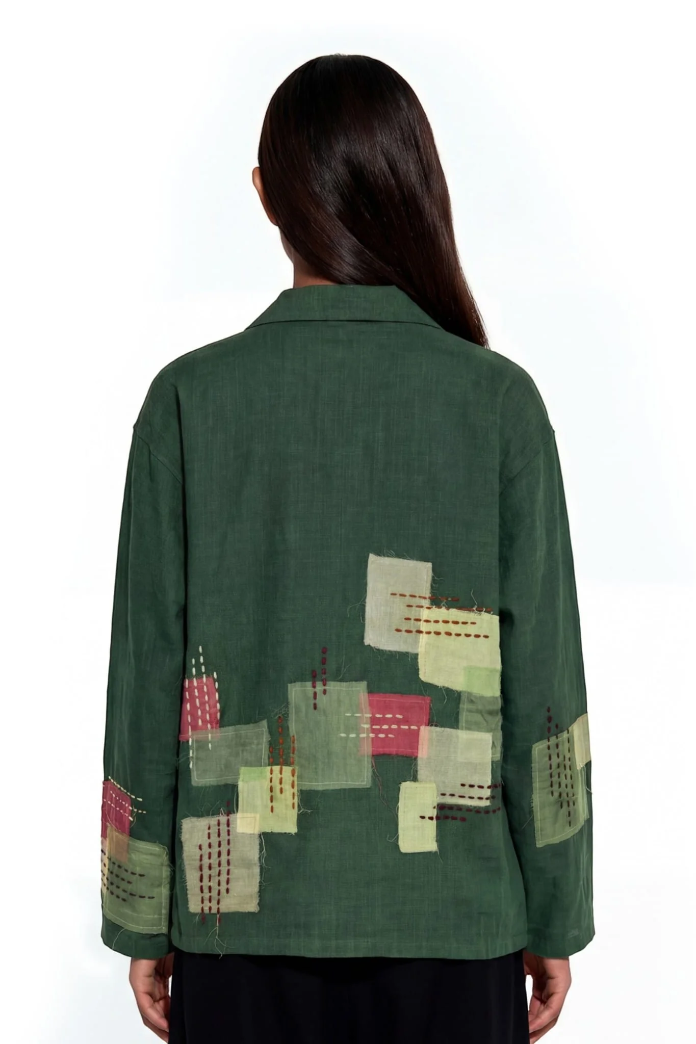 Threaded layers khaddar button-down - Image 8