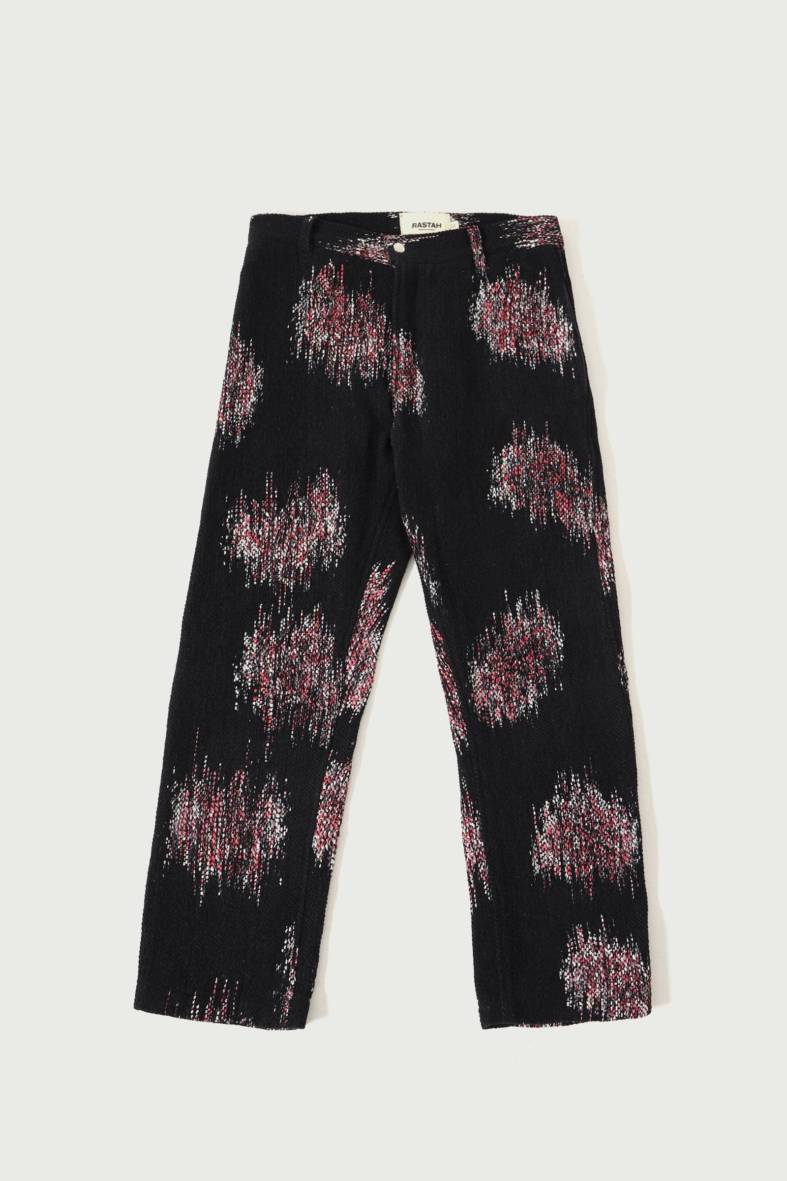 Floral warp print pants