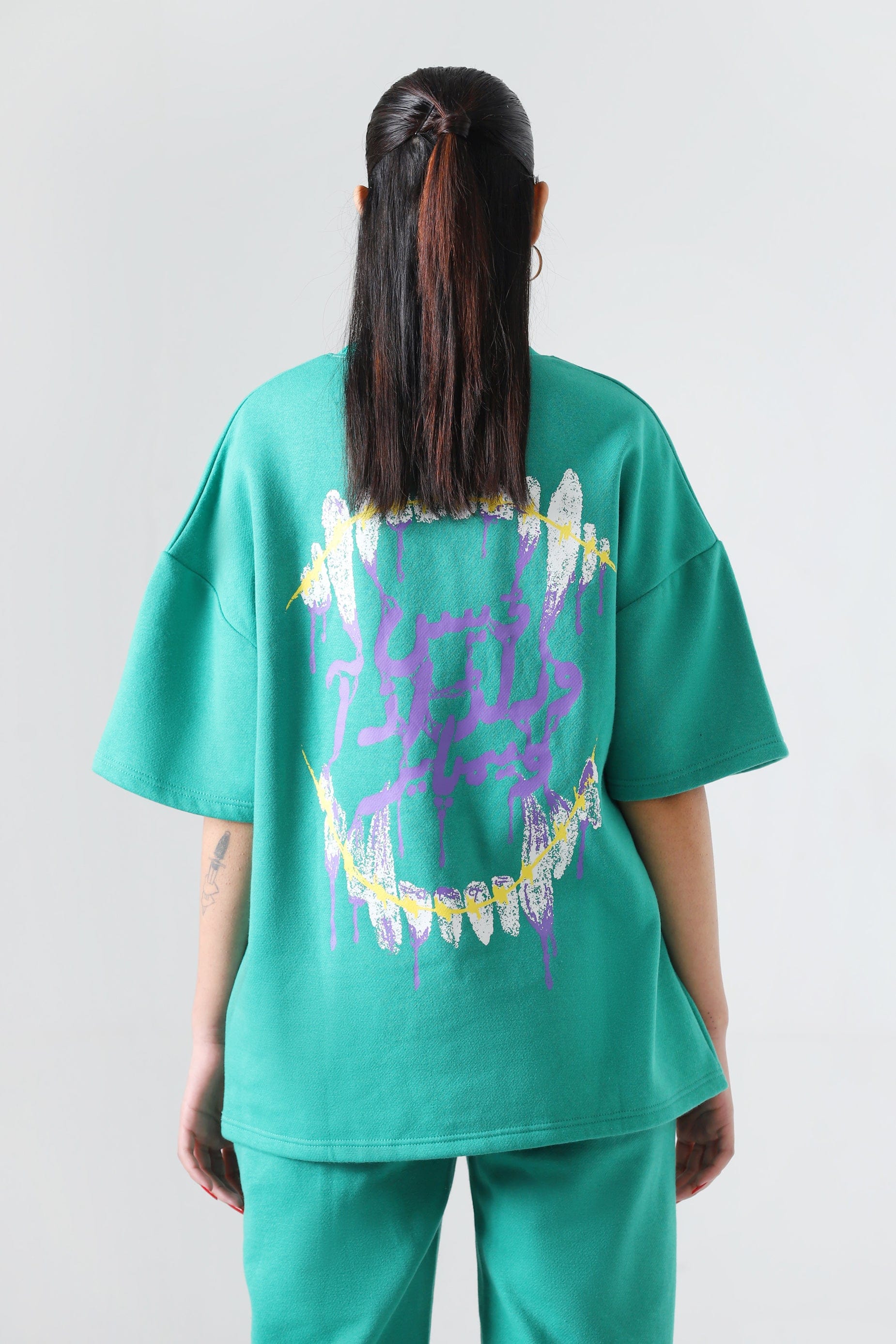 "The introspective vampire" sea green T-shirt - Image 12