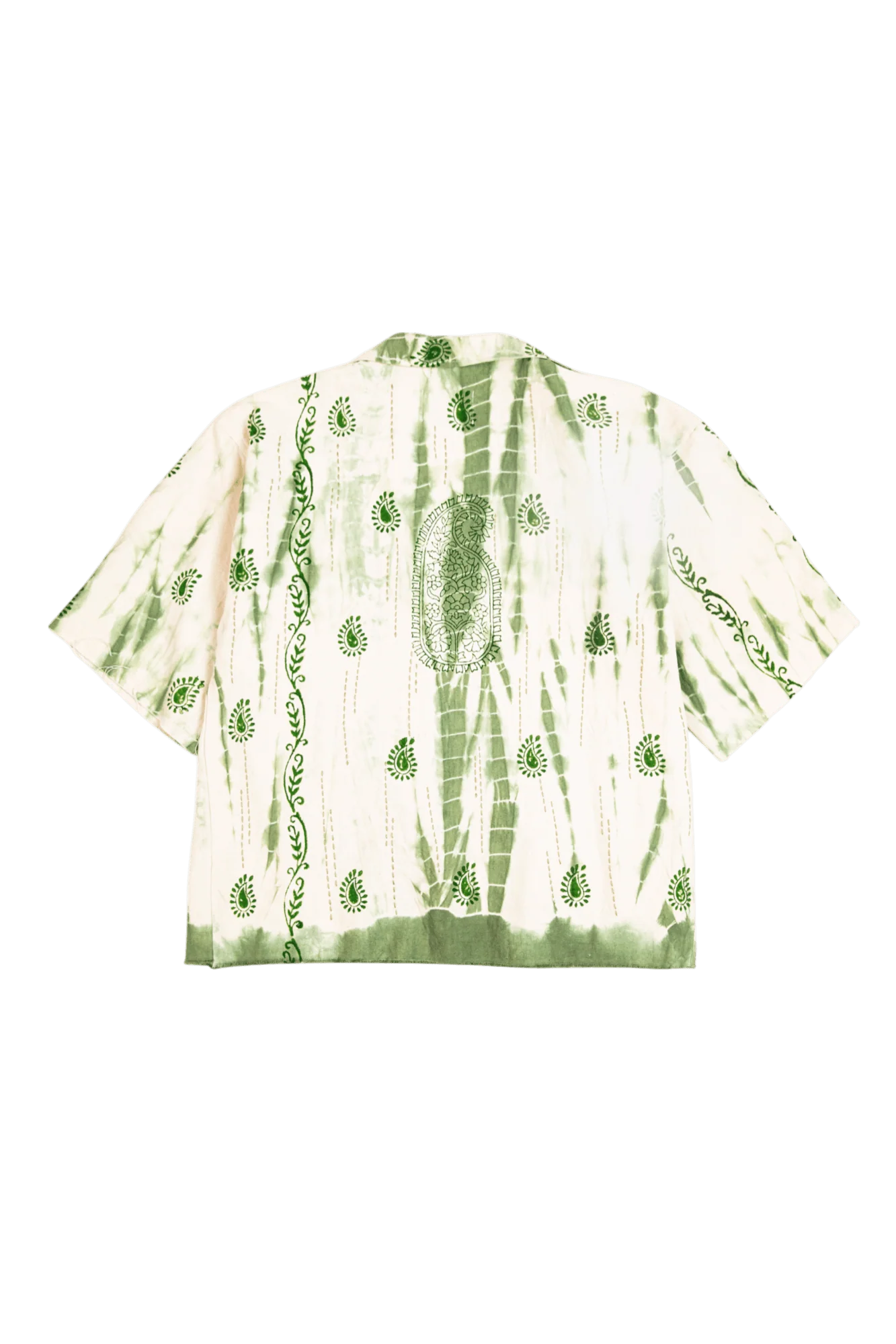 "Verdant haze" artisan wrap kimono - Image 2