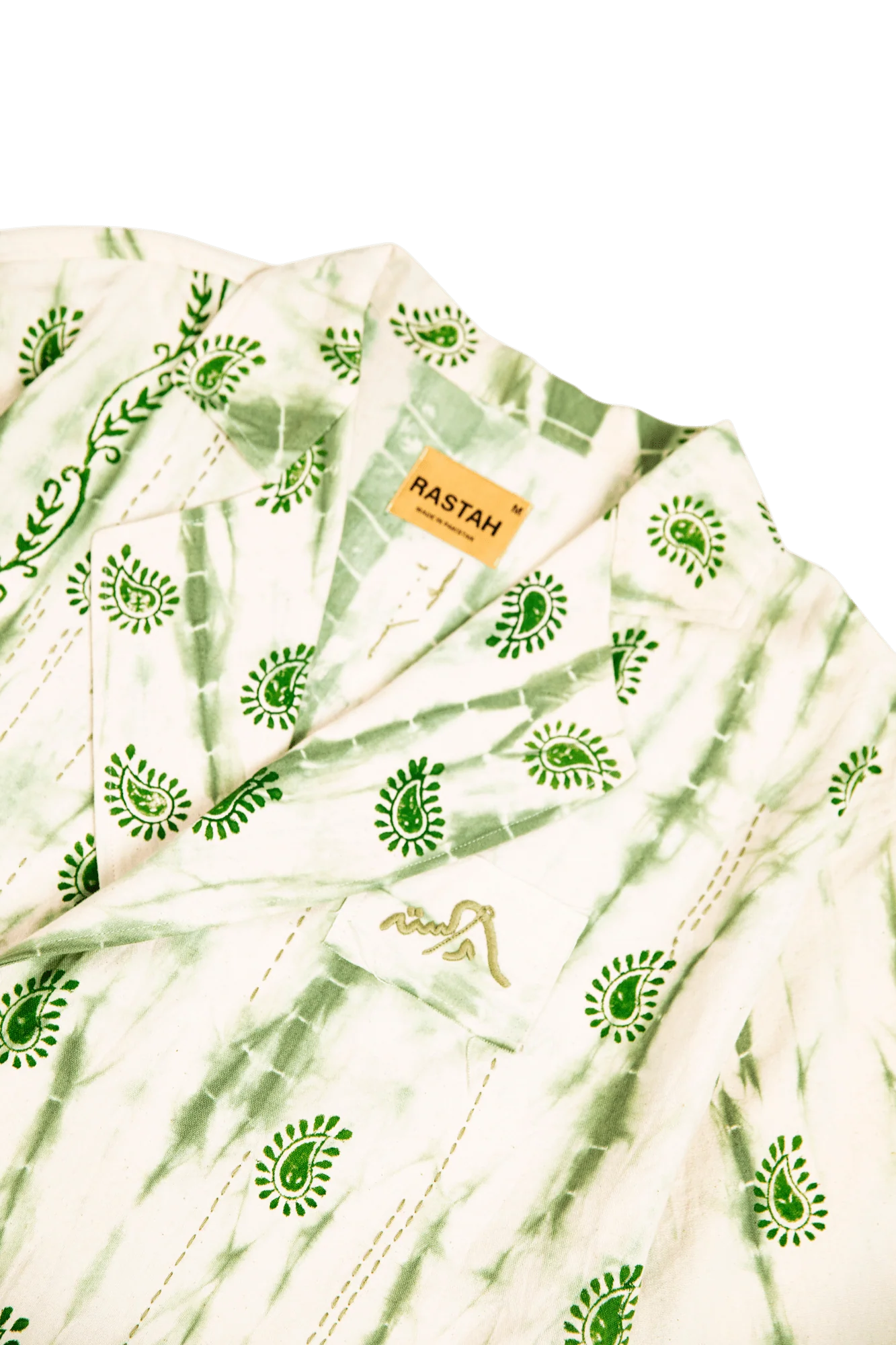 "Verdant haze" artisan wrap kimono - Image 3