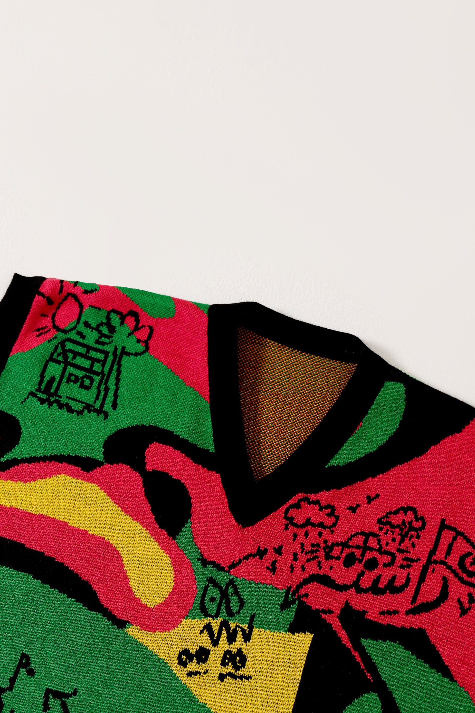 "Cartoon mind" knit vest - Image 4