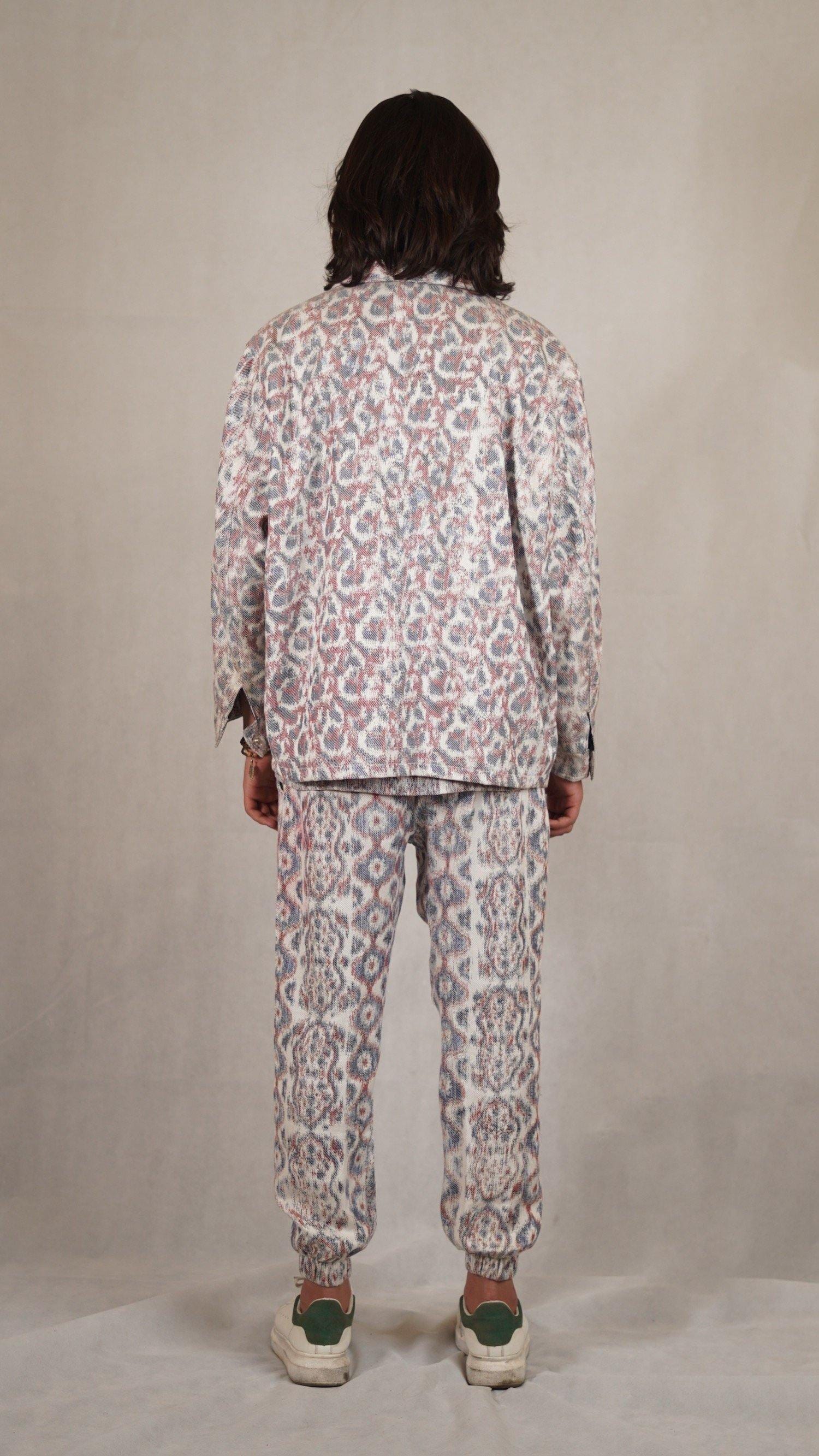 Warp printed handwoven coach jacket - Image 5