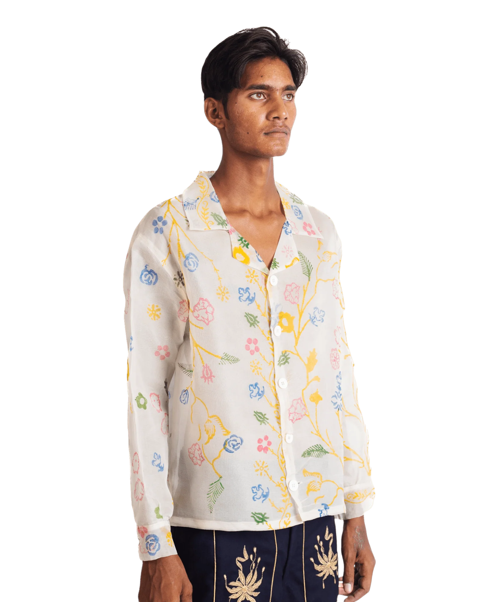 "Whisper" organza button-down - Image 5