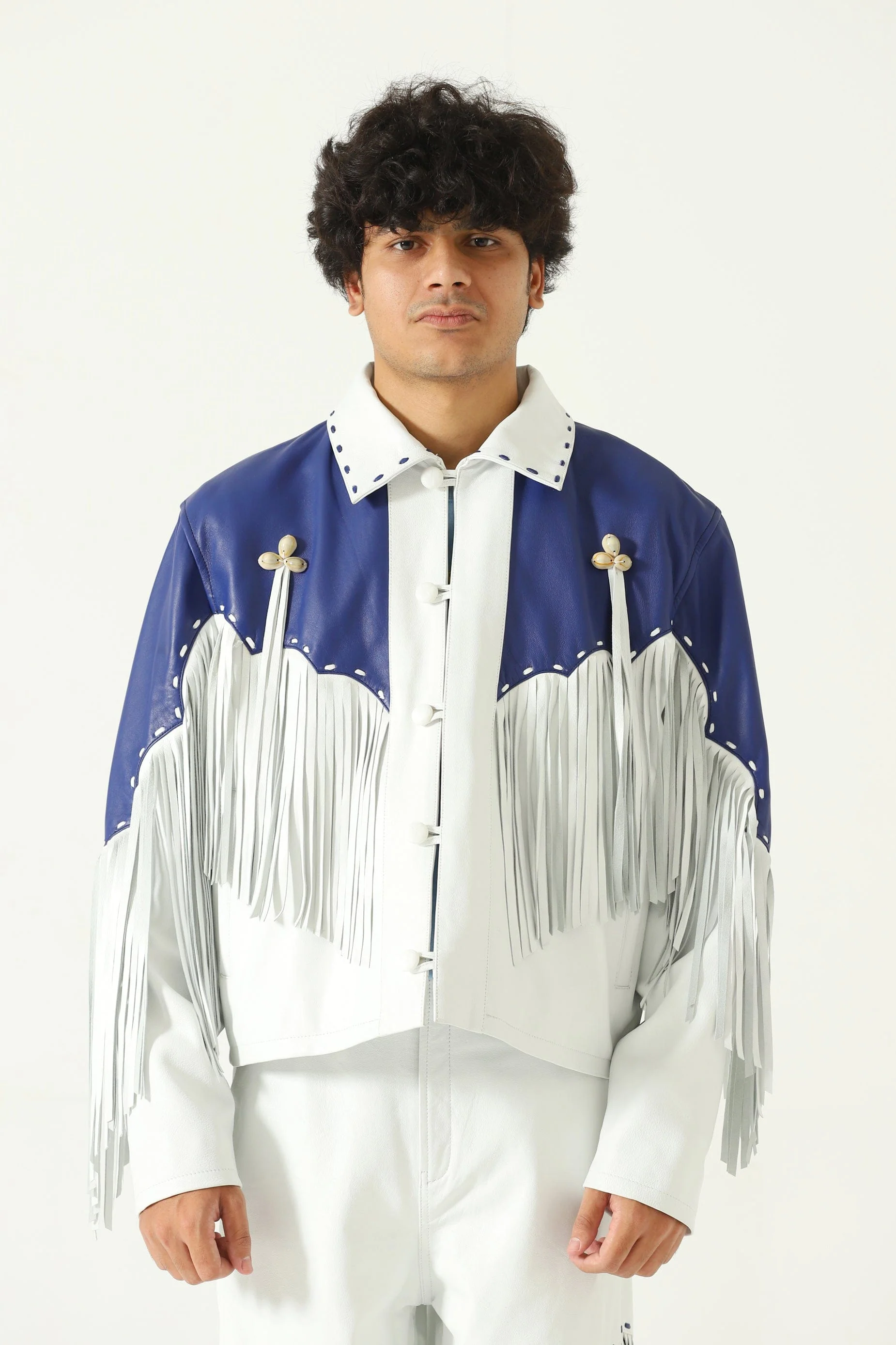 Fringed leather jacket - Image 10