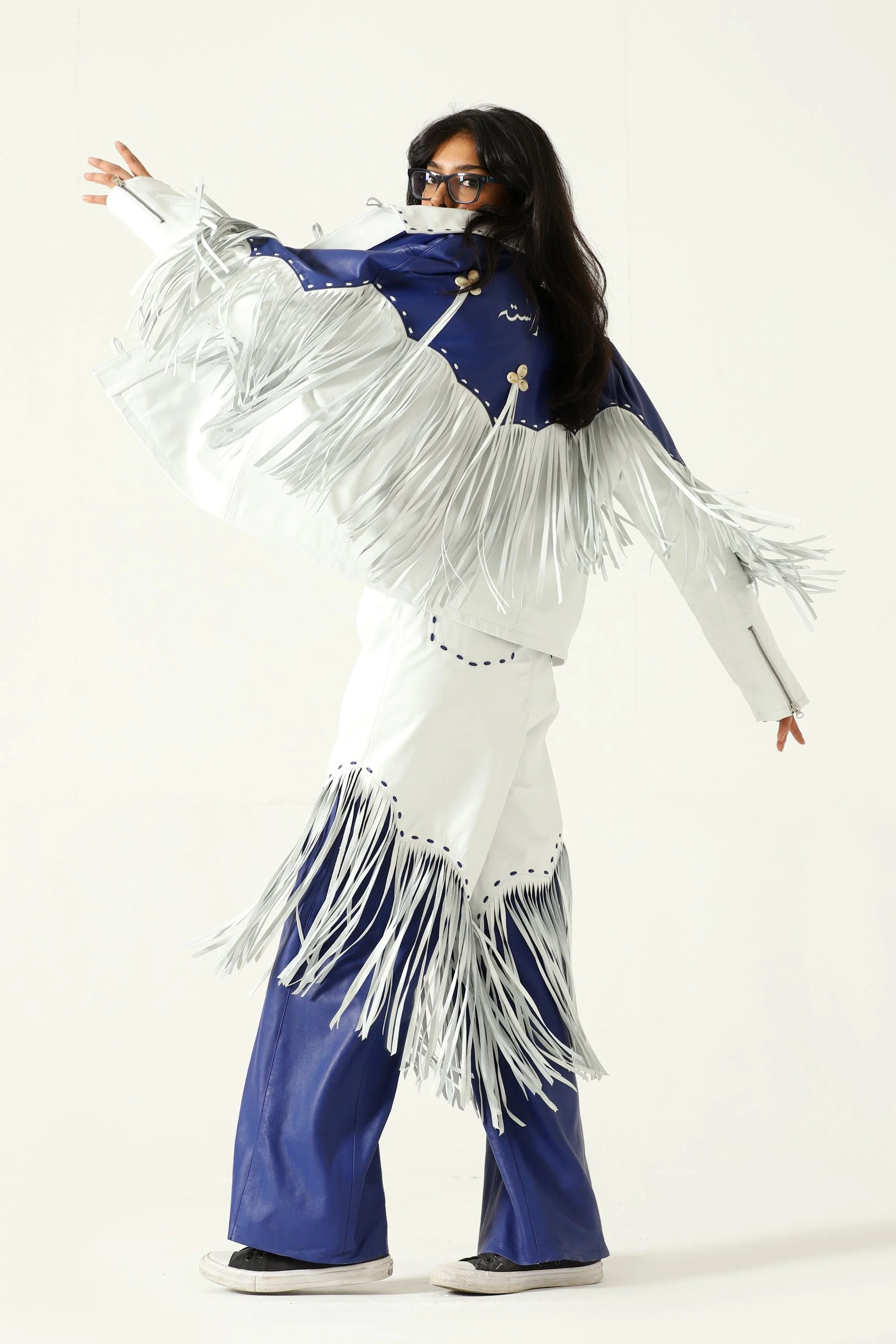Fringed leather jacket - Image 14